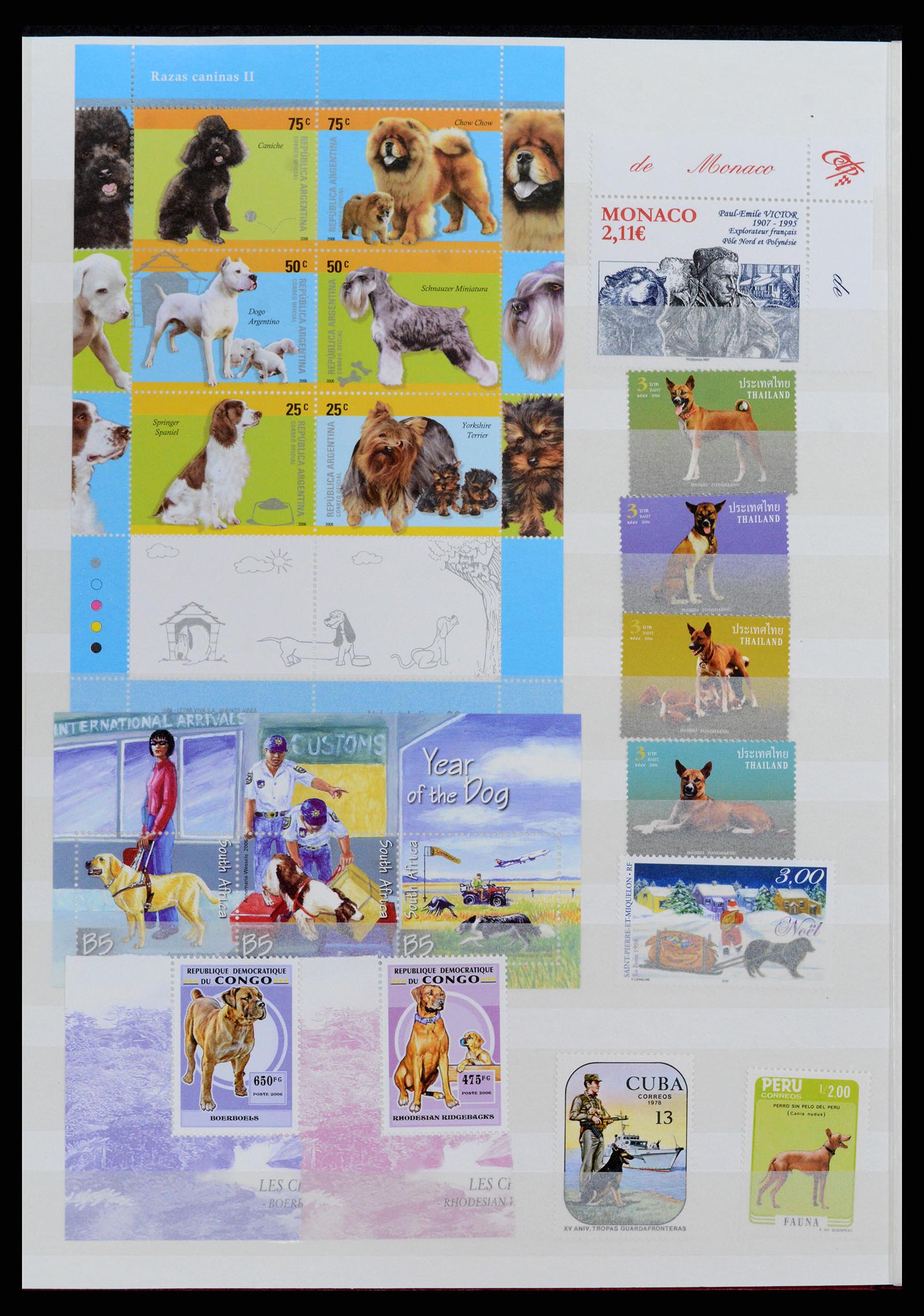 37671 068 - Stamp collection 37671 Thematics dogs 1950-2010.