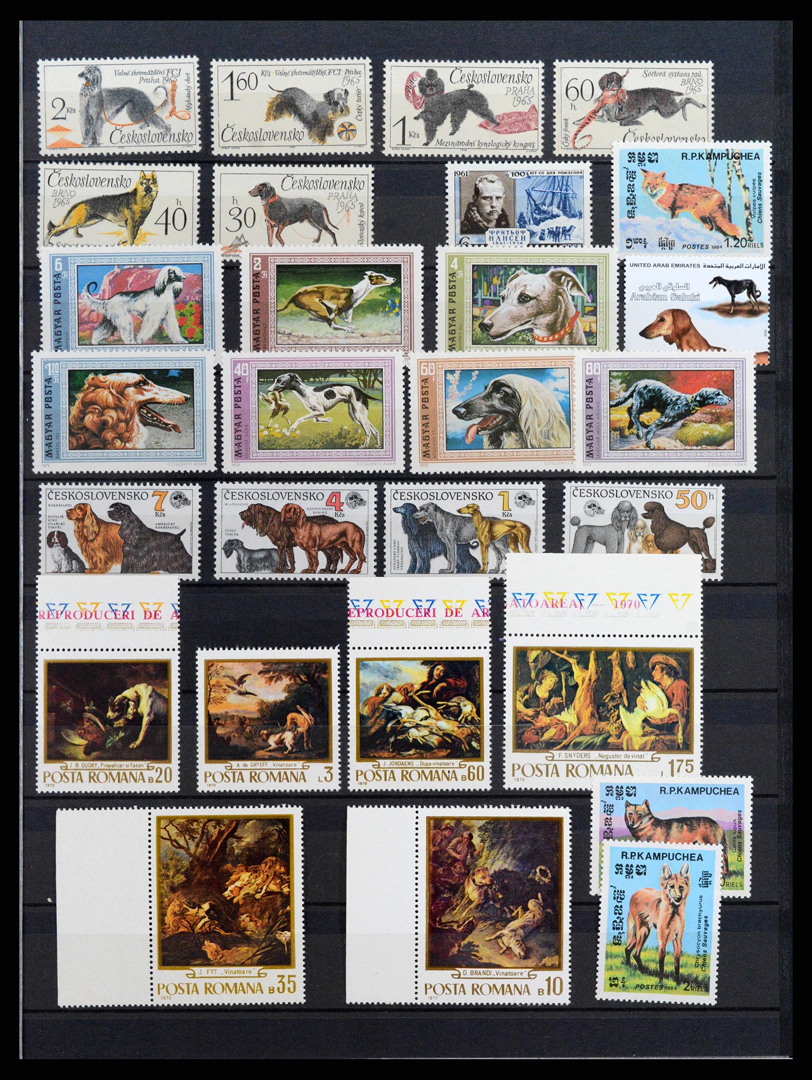 37671 075 - Stamp collection 37671 Thematics dogs 1950-2010.