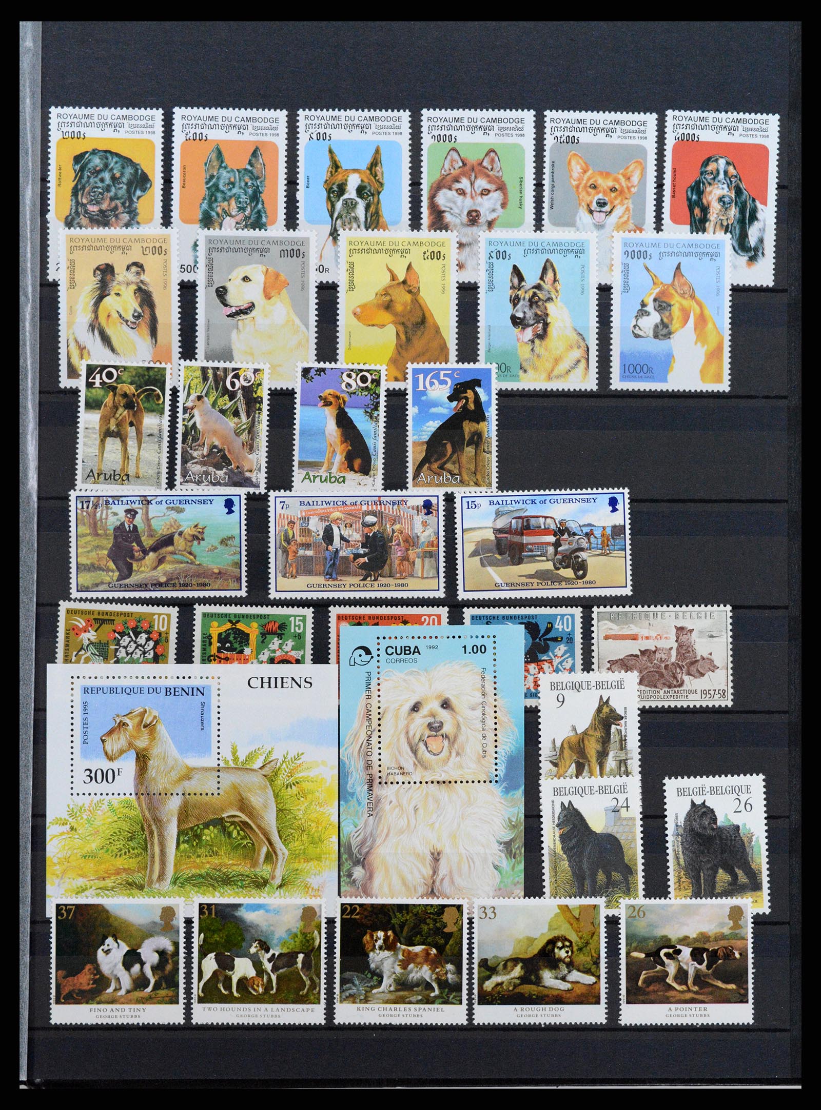 37671 095 - Stamp collection 37671 Thematics dogs 1950-2010.