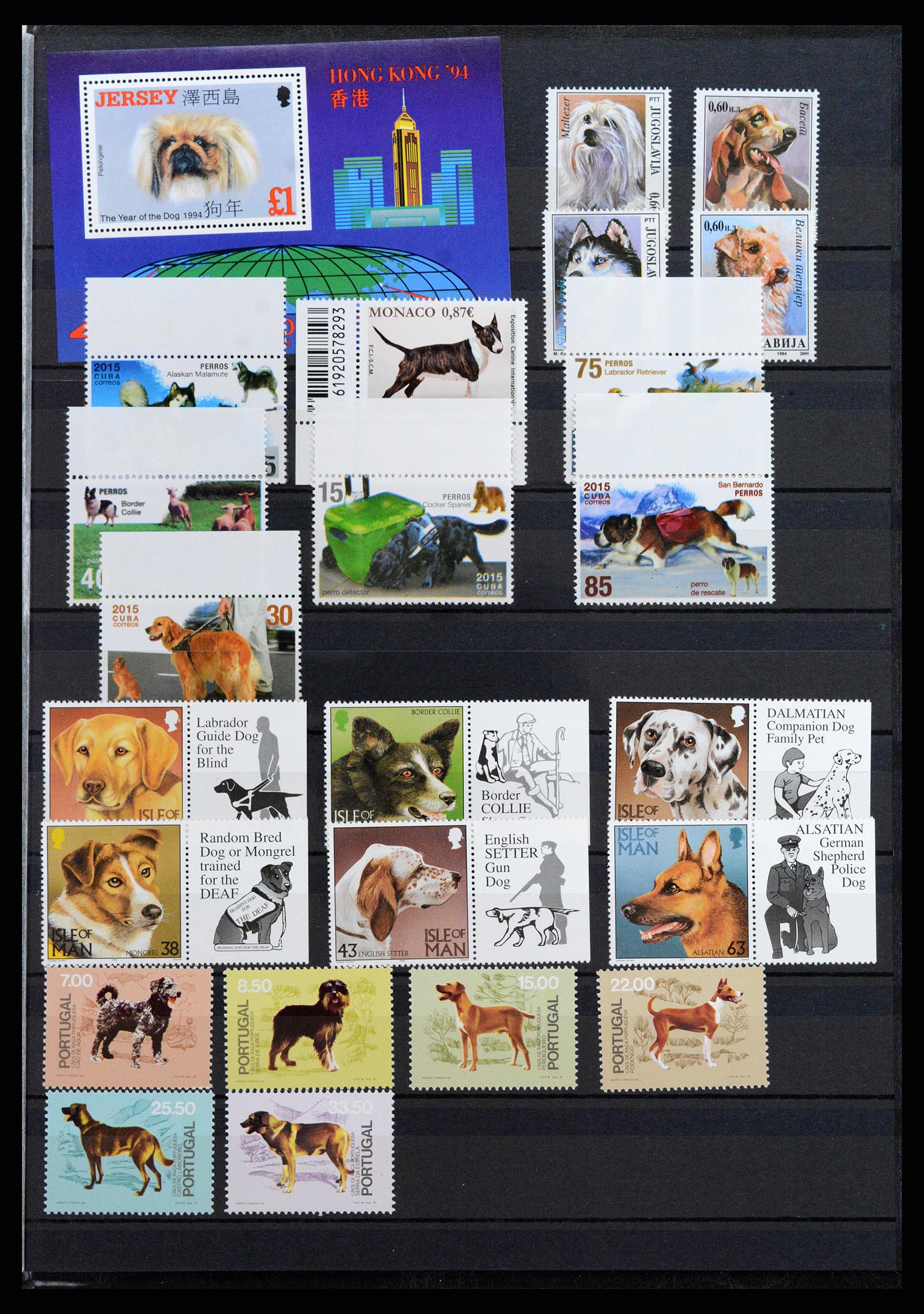 37671 103 - Postzegelverzameling 37671 Motief honden 1950-2010.