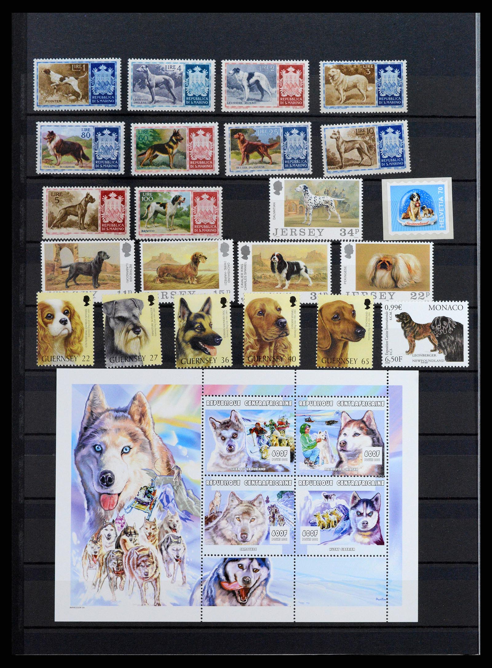 37671 104 - Postzegelverzameling 37671 Motief honden 1950-2010.
