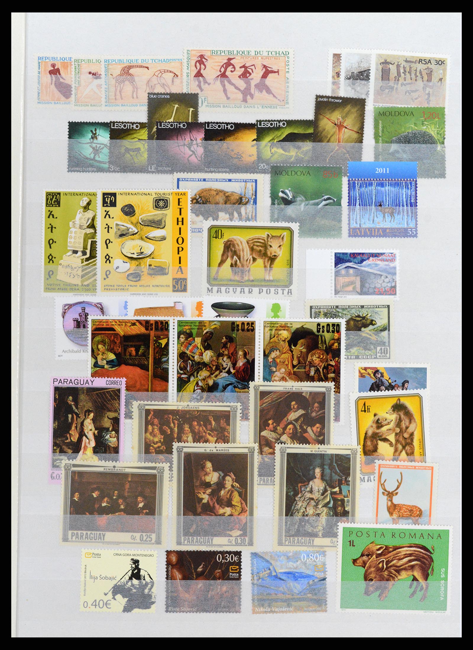37671 105 - Postzegelverzameling 37671 Motief honden 1950-2010.