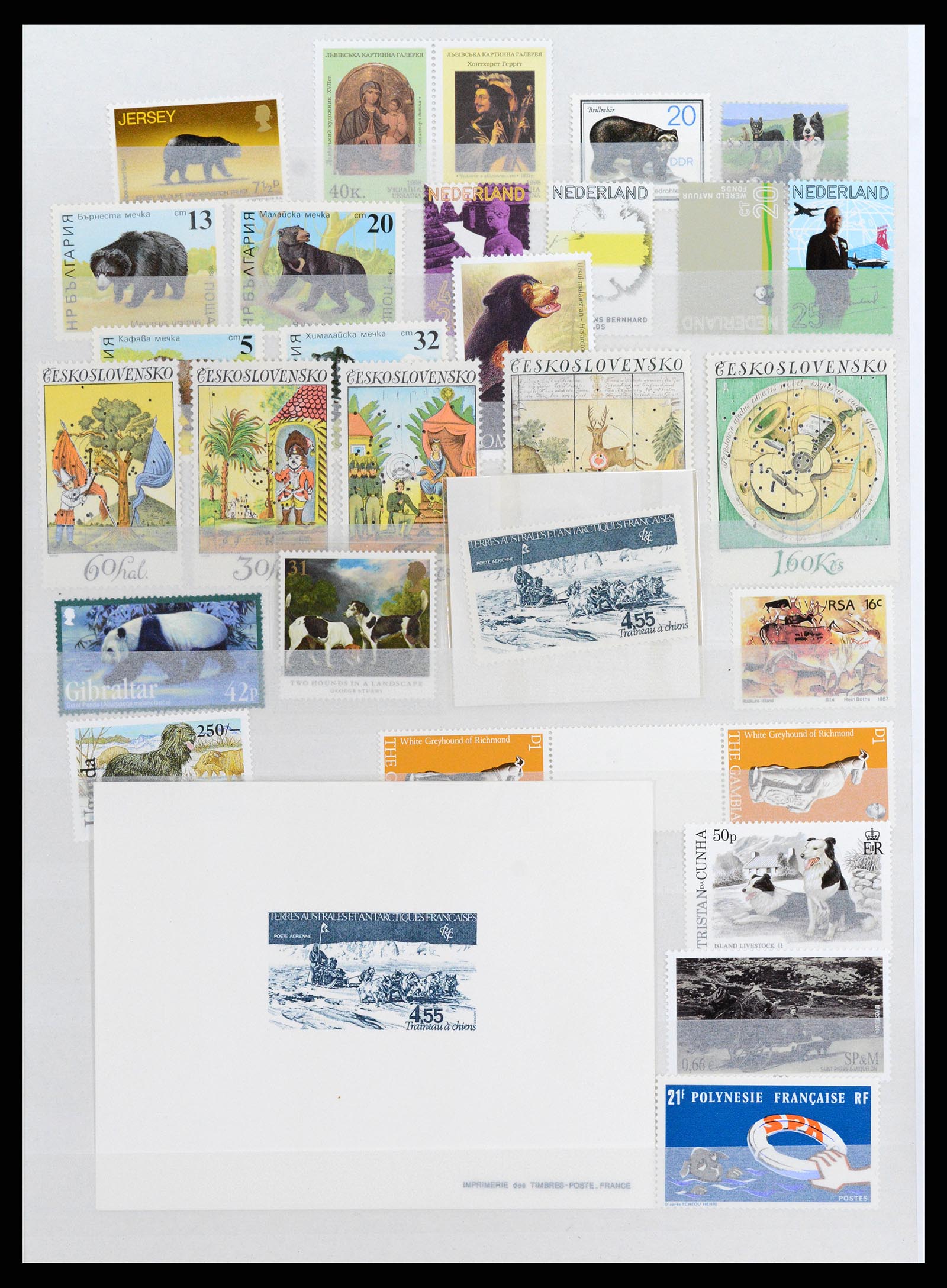 37671 111 - Postzegelverzameling 37671 Motief honden 1950-2010.