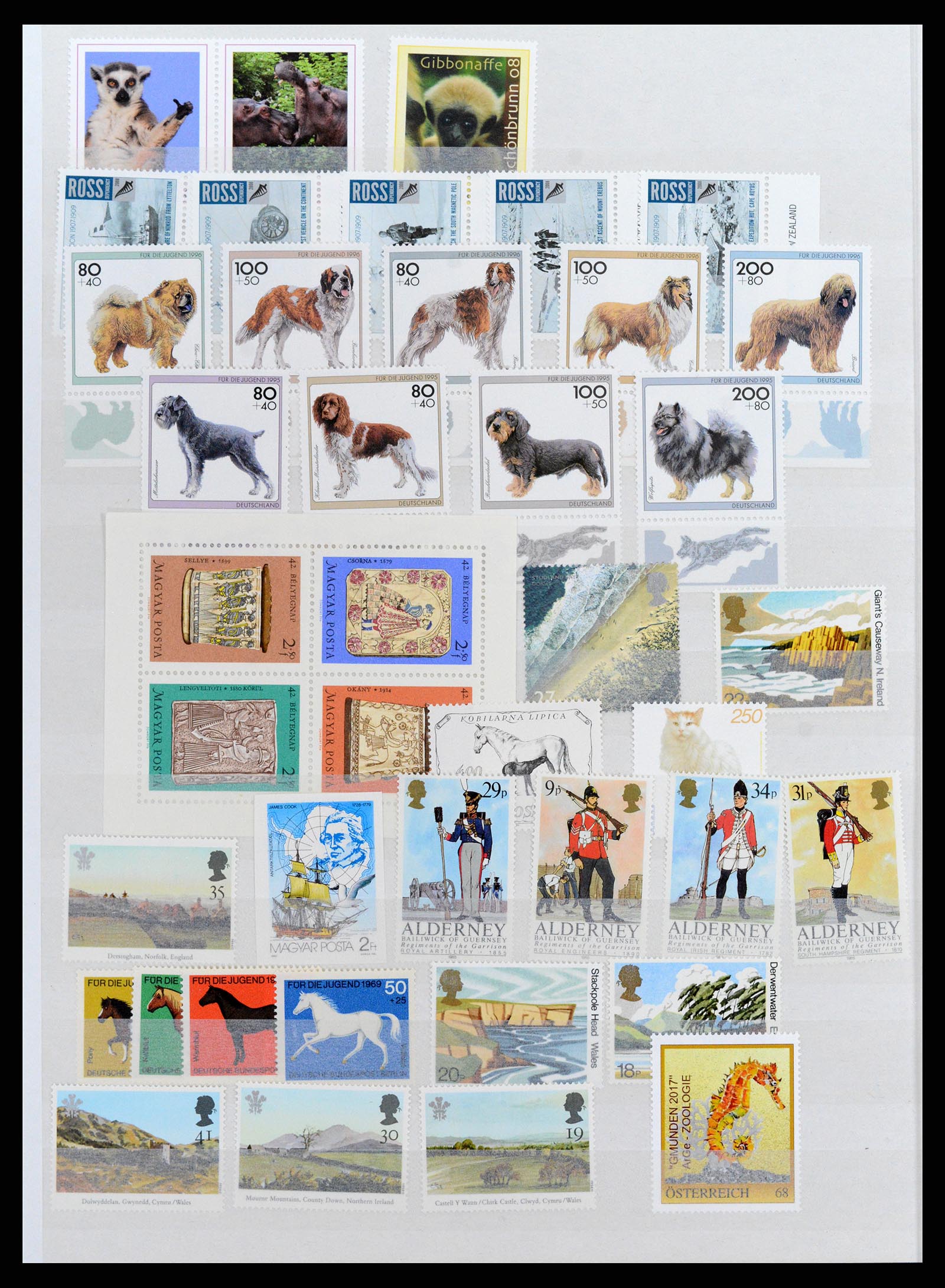 37671 112 - Postzegelverzameling 37671 Motief honden 1950-2010.