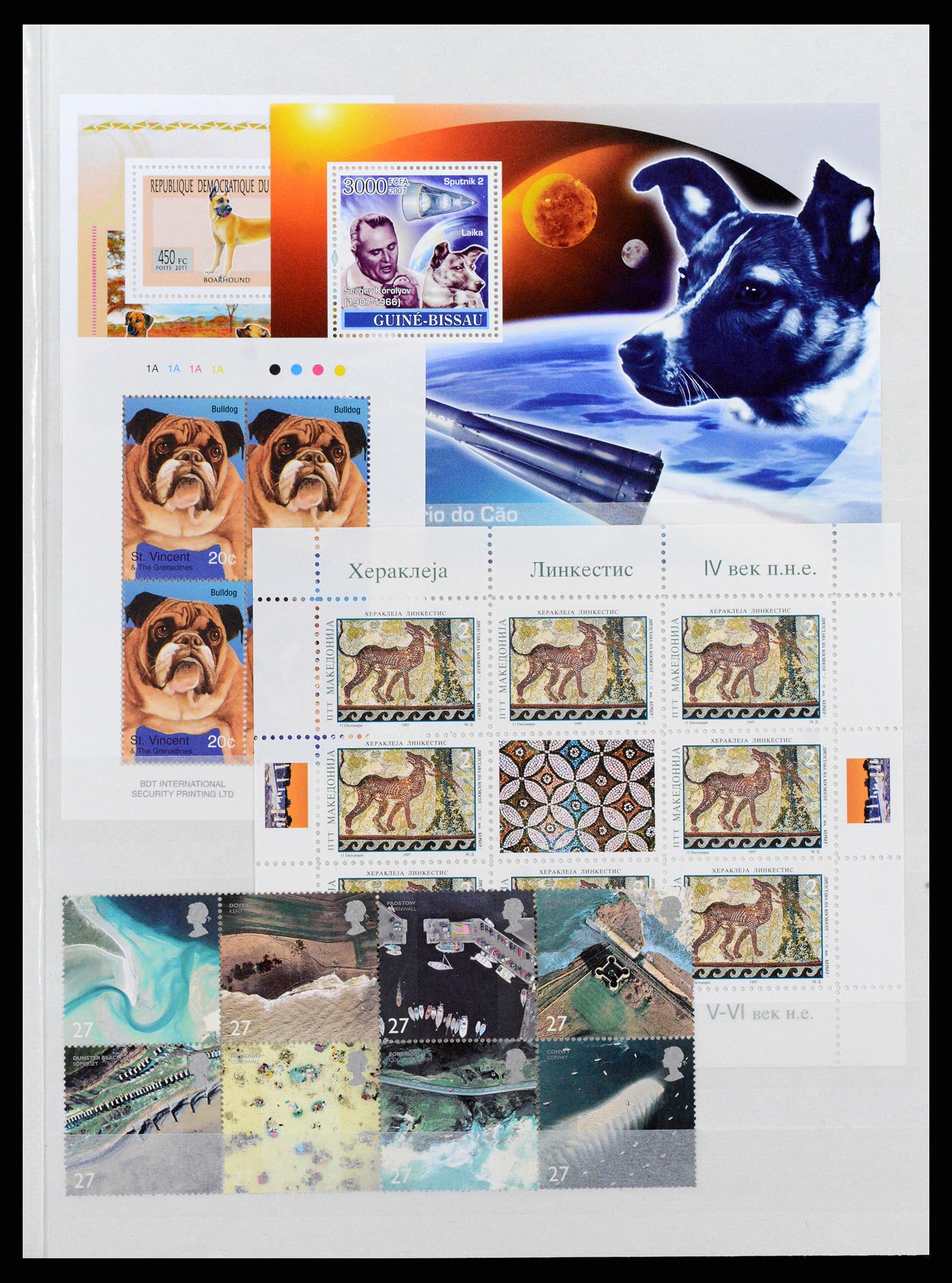 37671 115 - Postzegelverzameling 37671 Motief honden 1950-2010.
