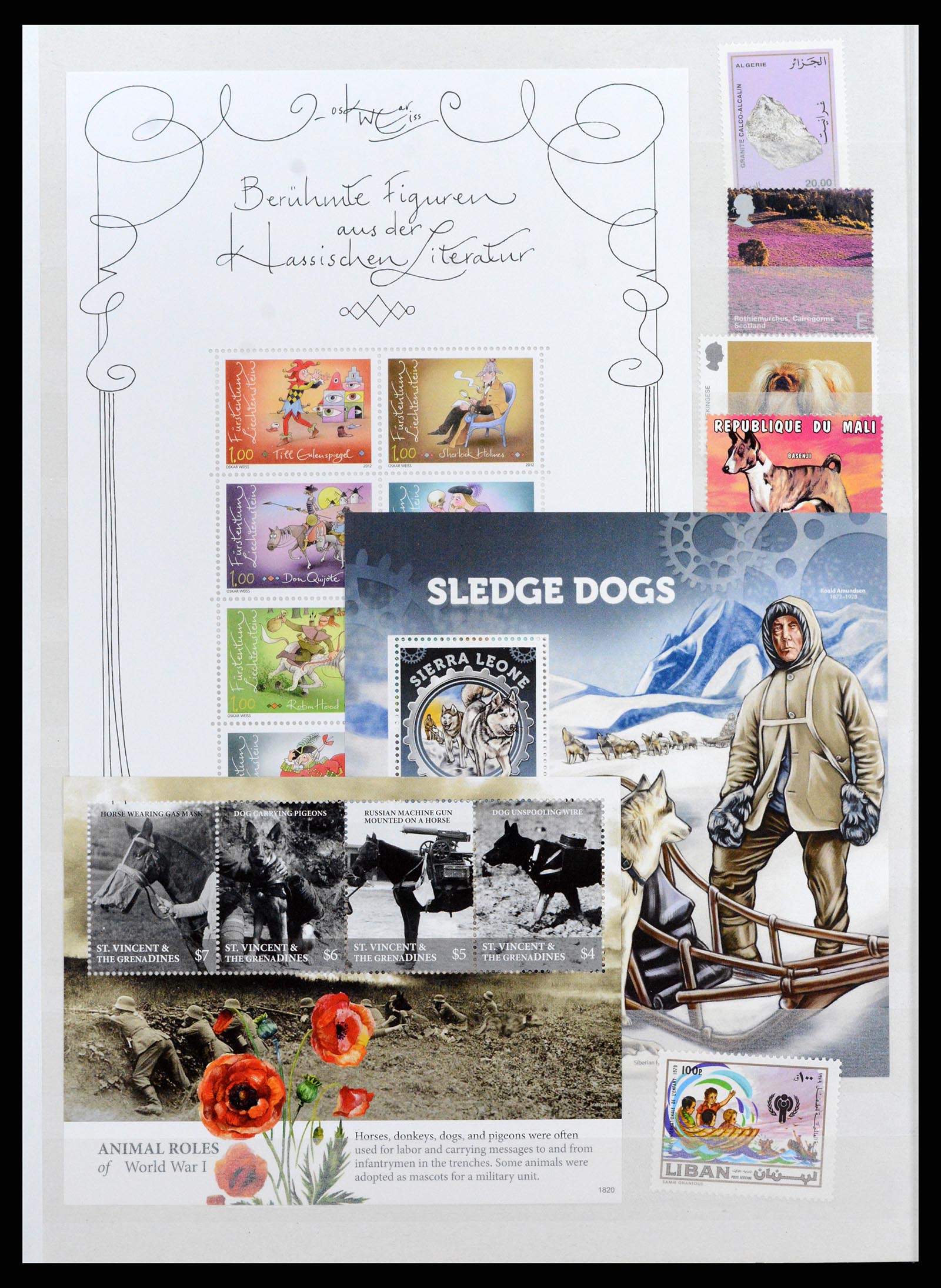 37671 116 - Postzegelverzameling 37671 Motief honden 1950-2010.