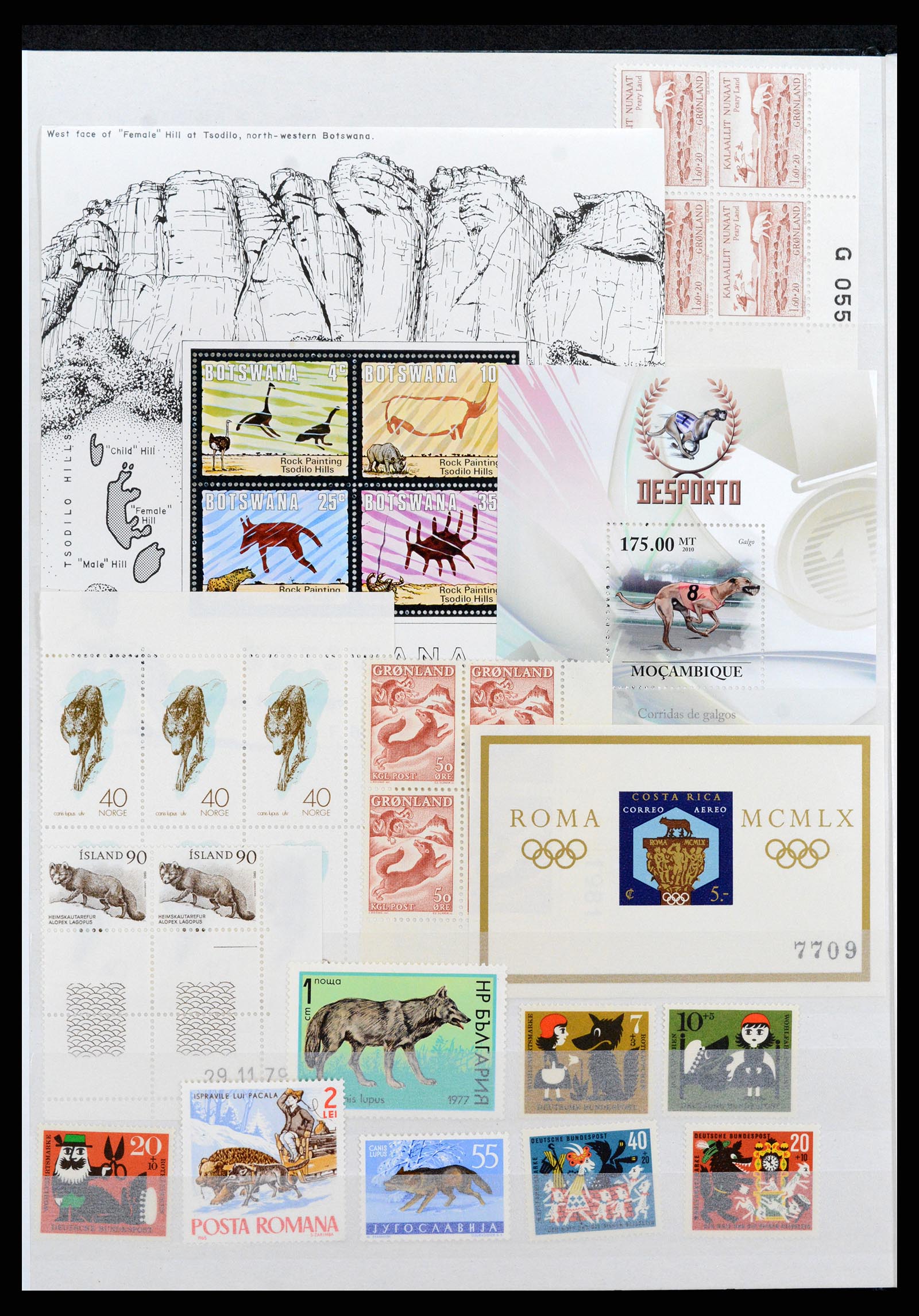37671 120 - Postzegelverzameling 37671 Motief honden 1950-2010.