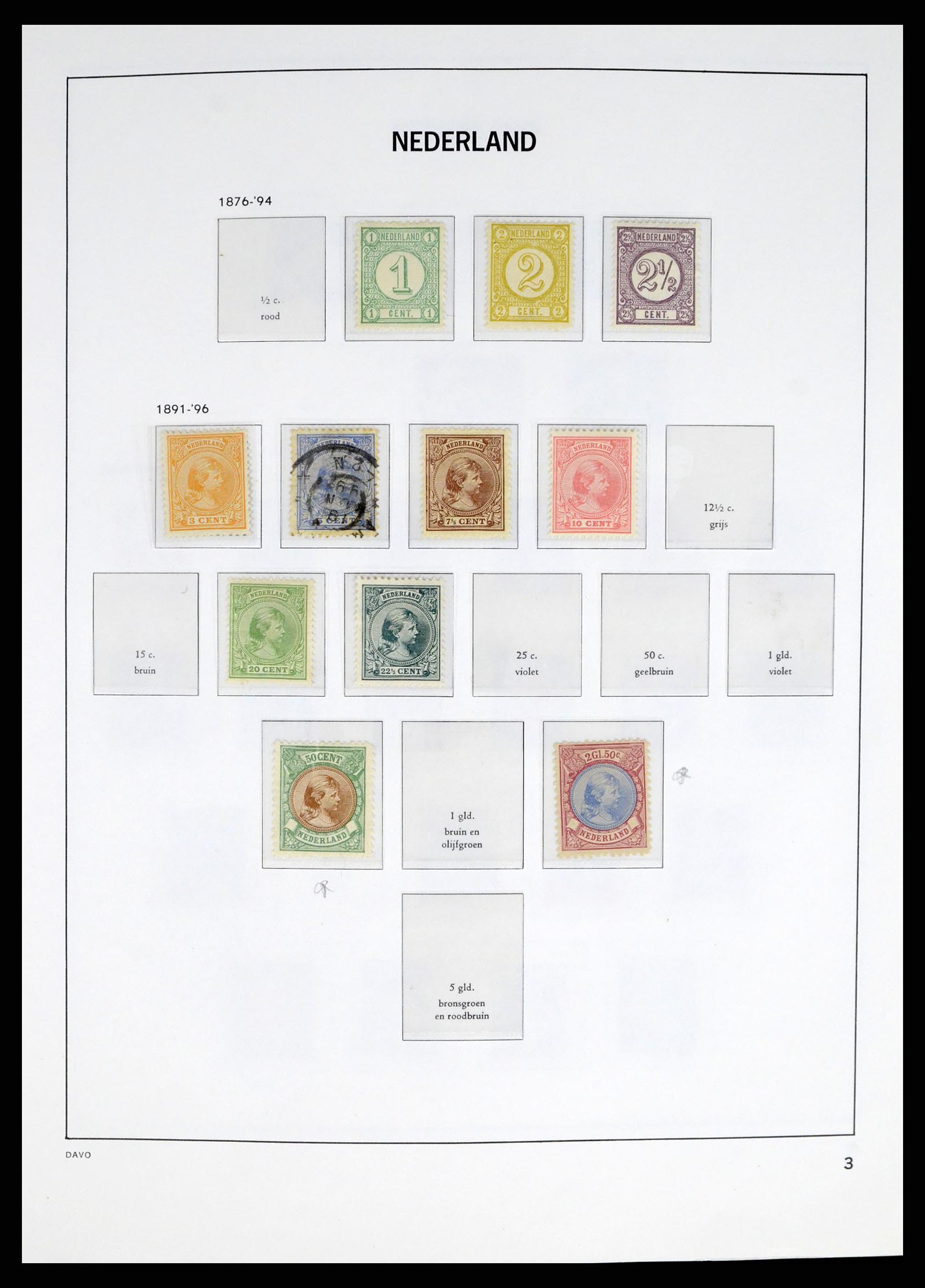 37672 003 - Postzegelverzameling 37672 Nederland 1864-1975.