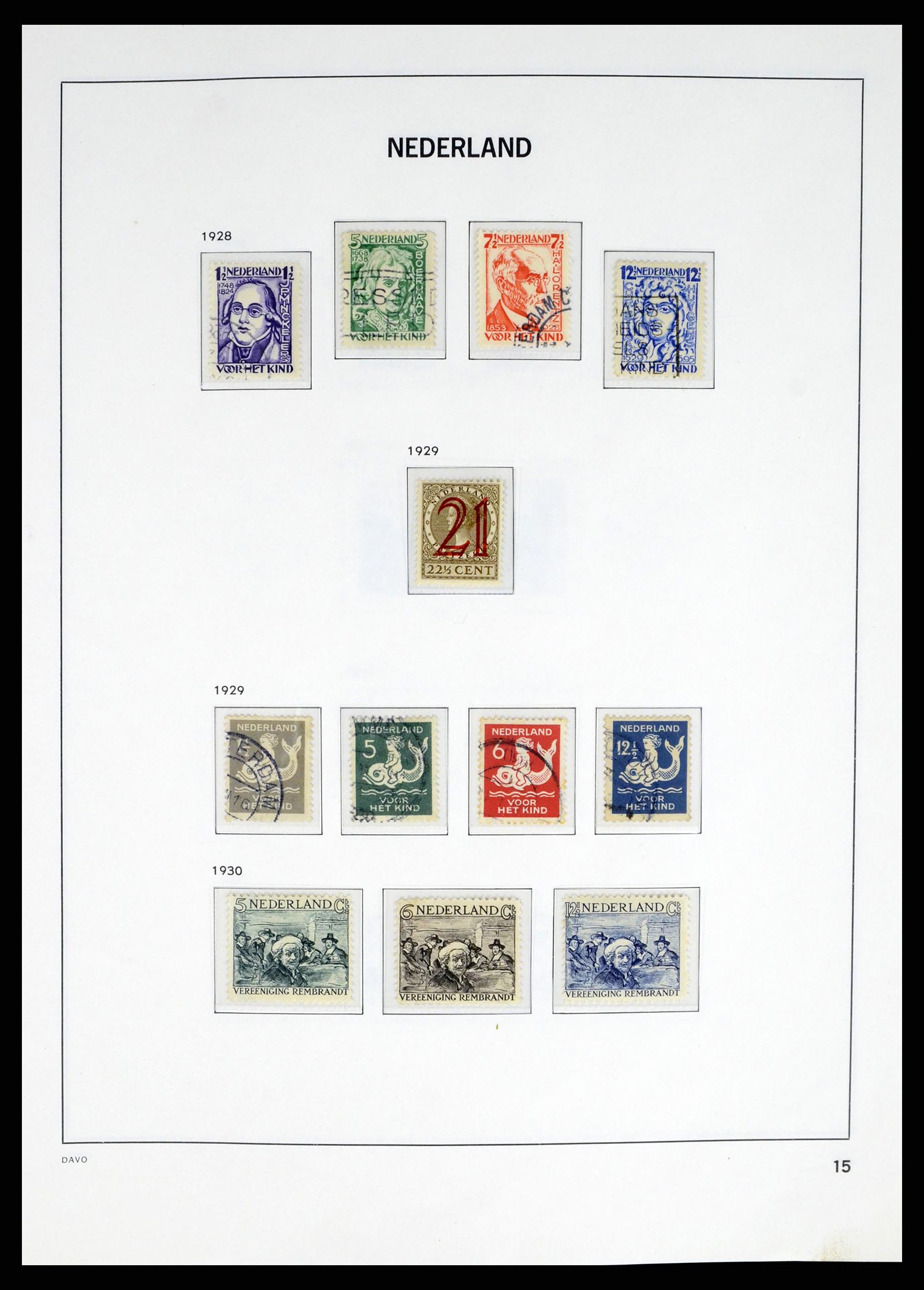 37672 013 - Postzegelverzameling 37672 Nederland 1864-1975.