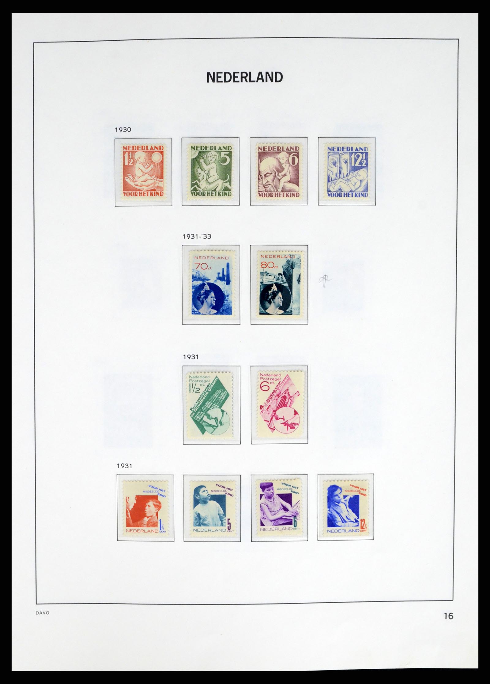 37672 014 - Postzegelverzameling 37672 Nederland 1864-1975.