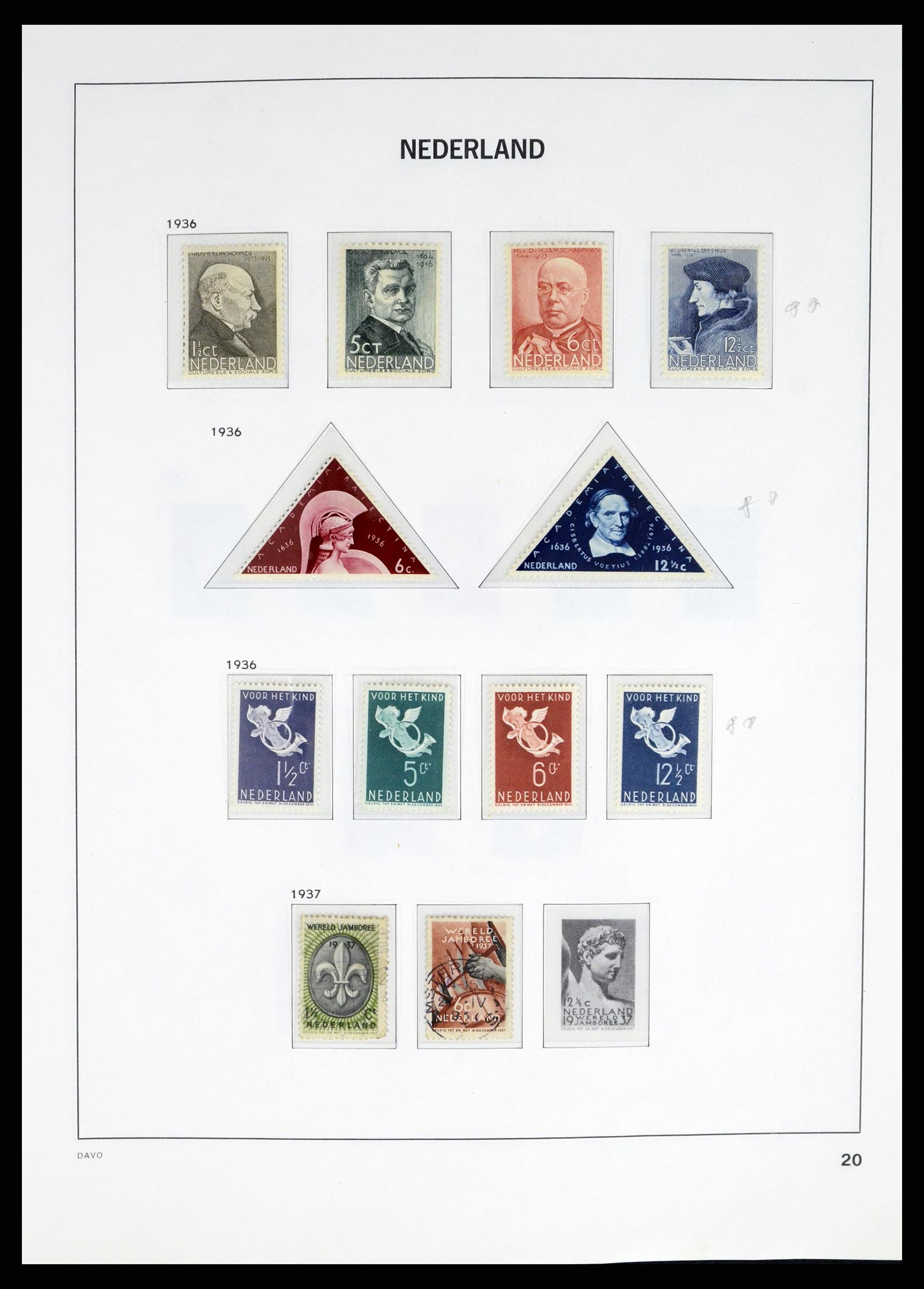 37672 018 - Postzegelverzameling 37672 Nederland 1864-1975.
