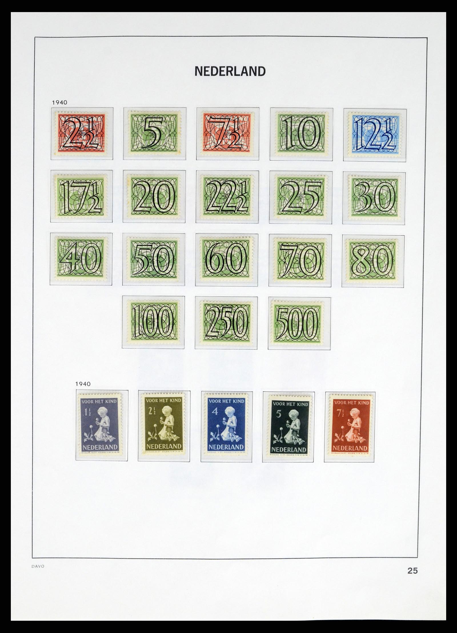 37672 023 - Postzegelverzameling 37672 Nederland 1864-1975.
