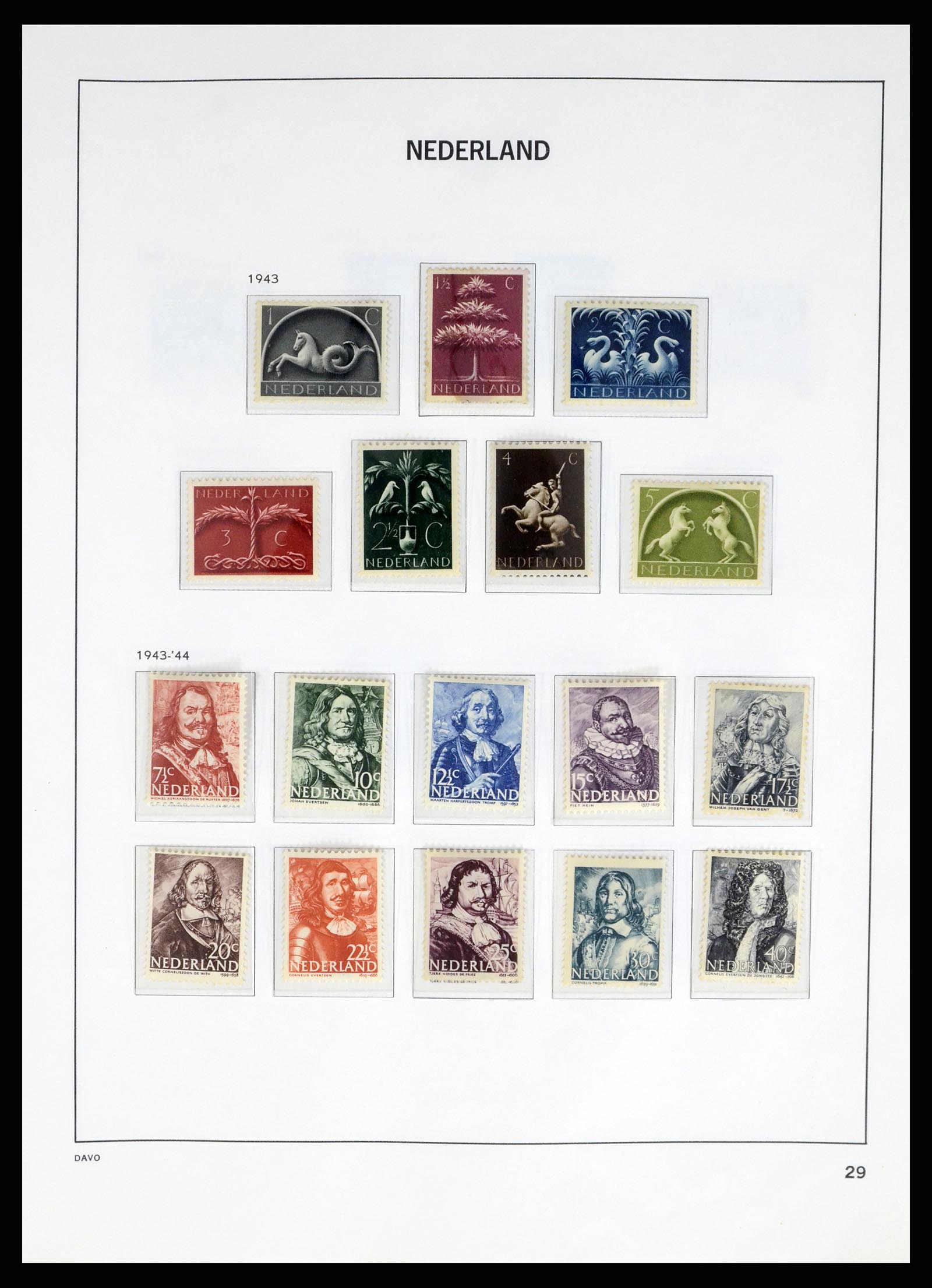 37672 026 - Postzegelverzameling 37672 Nederland 1864-1975.