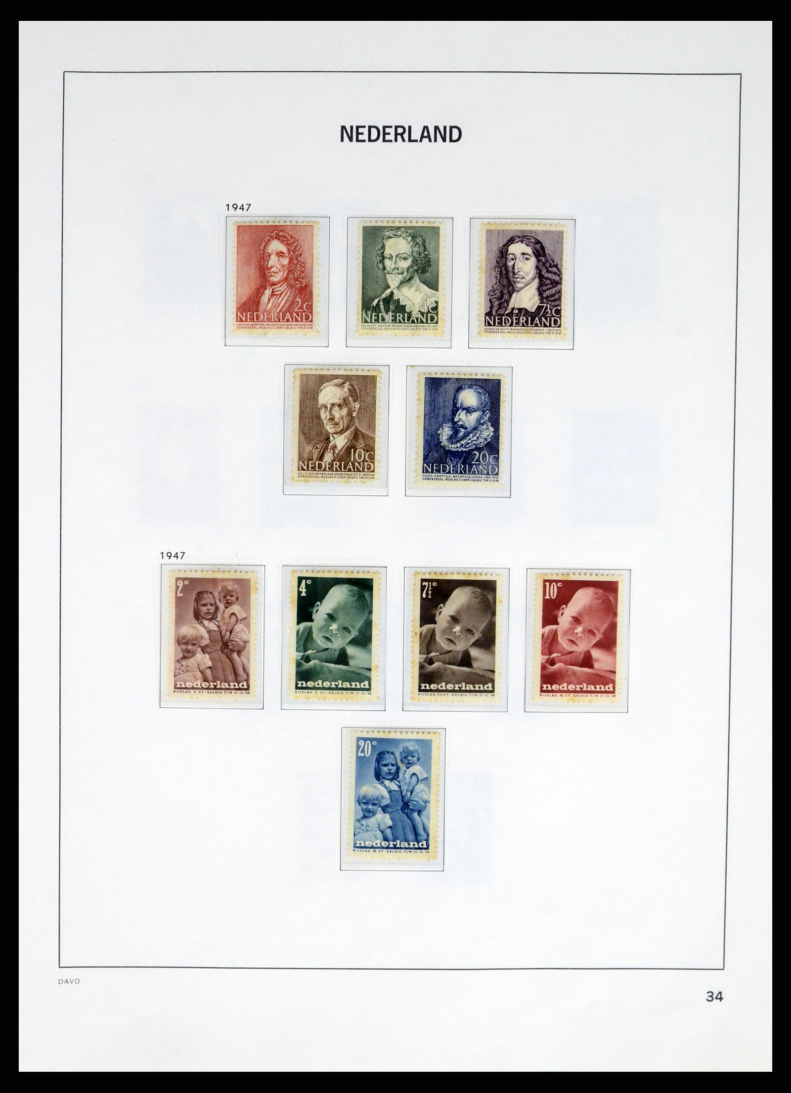 37672 031 - Postzegelverzameling 37672 Nederland 1864-1975.