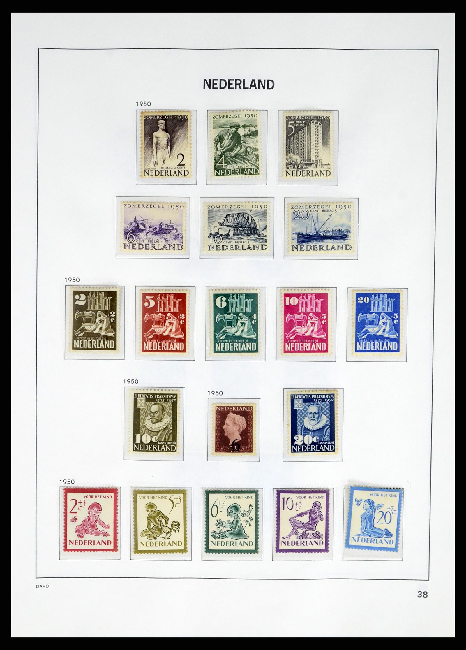 37672 034 - Postzegelverzameling 37672 Nederland 1864-1975.