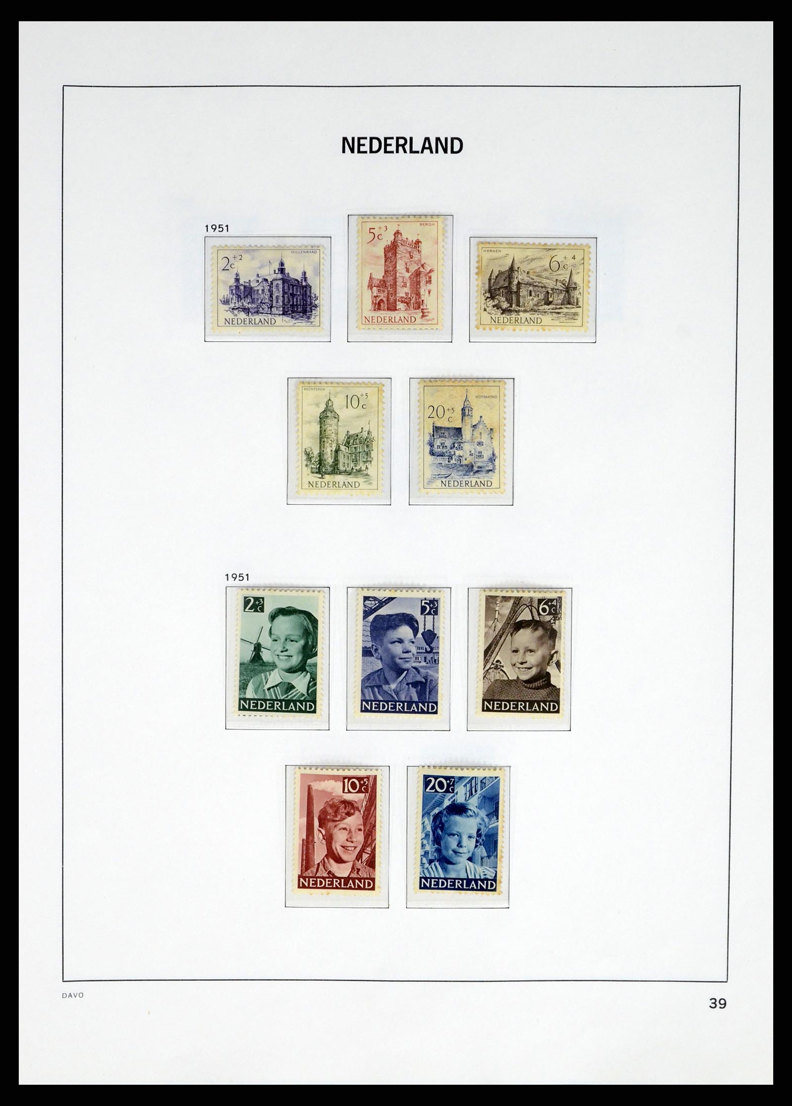 37672 035 - Postzegelverzameling 37672 Nederland 1864-1975.