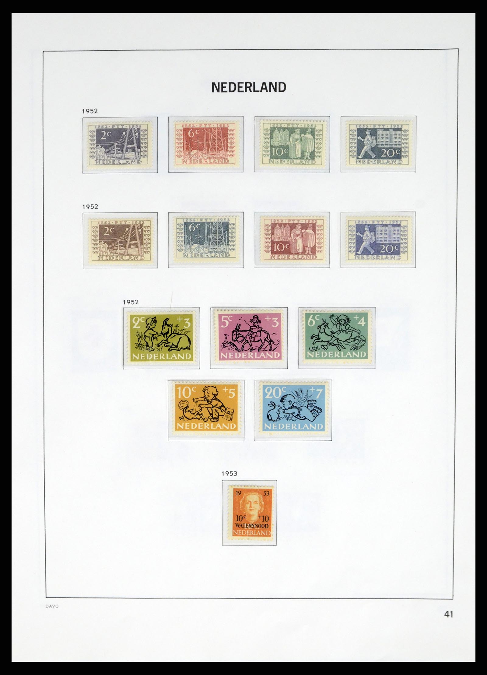 37672 037 - Postzegelverzameling 37672 Nederland 1864-1975.