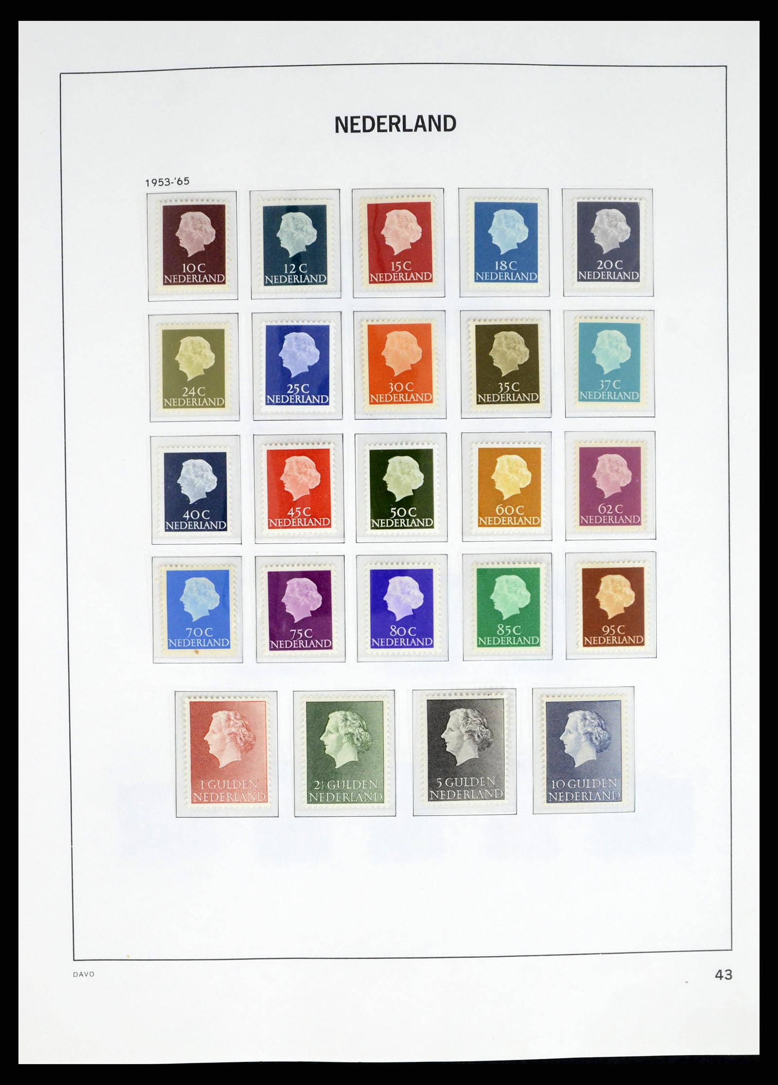 37672 039 - Postzegelverzameling 37672 Nederland 1864-1975.