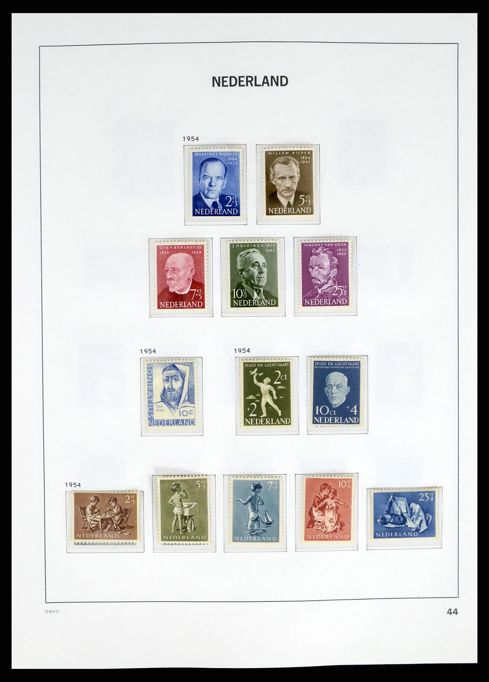 37672 040 - Postzegelverzameling 37672 Nederland 1864-1975.