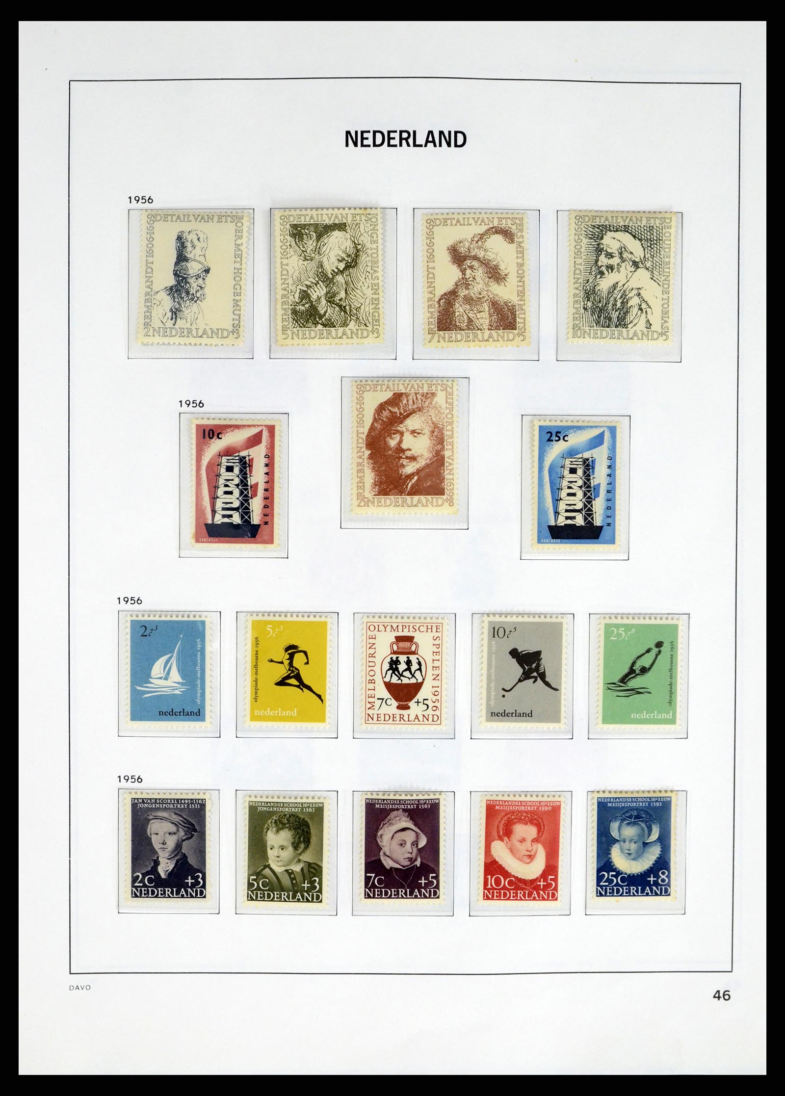 37672 042 - Postzegelverzameling 37672 Nederland 1864-1975.