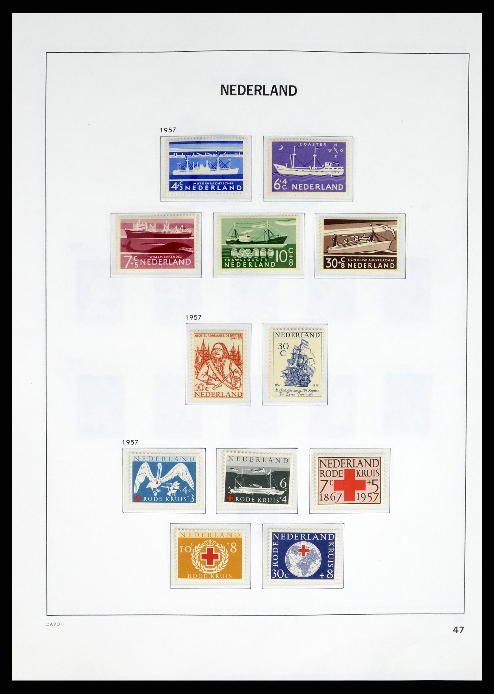 37672 043 - Postzegelverzameling 37672 Nederland 1864-1975.