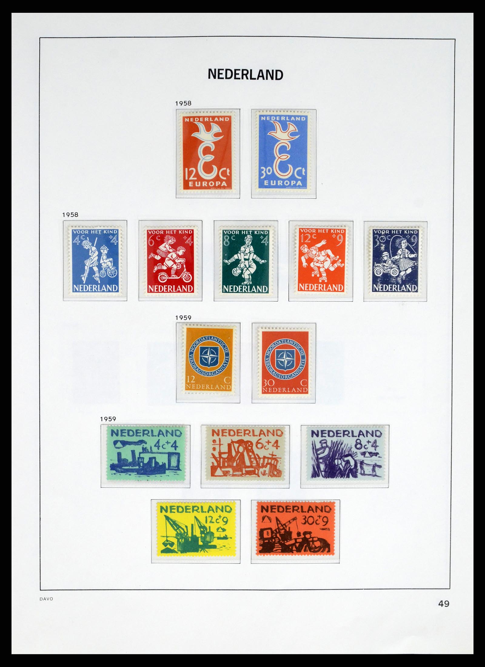 37672 045 - Postzegelverzameling 37672 Nederland 1864-1975.