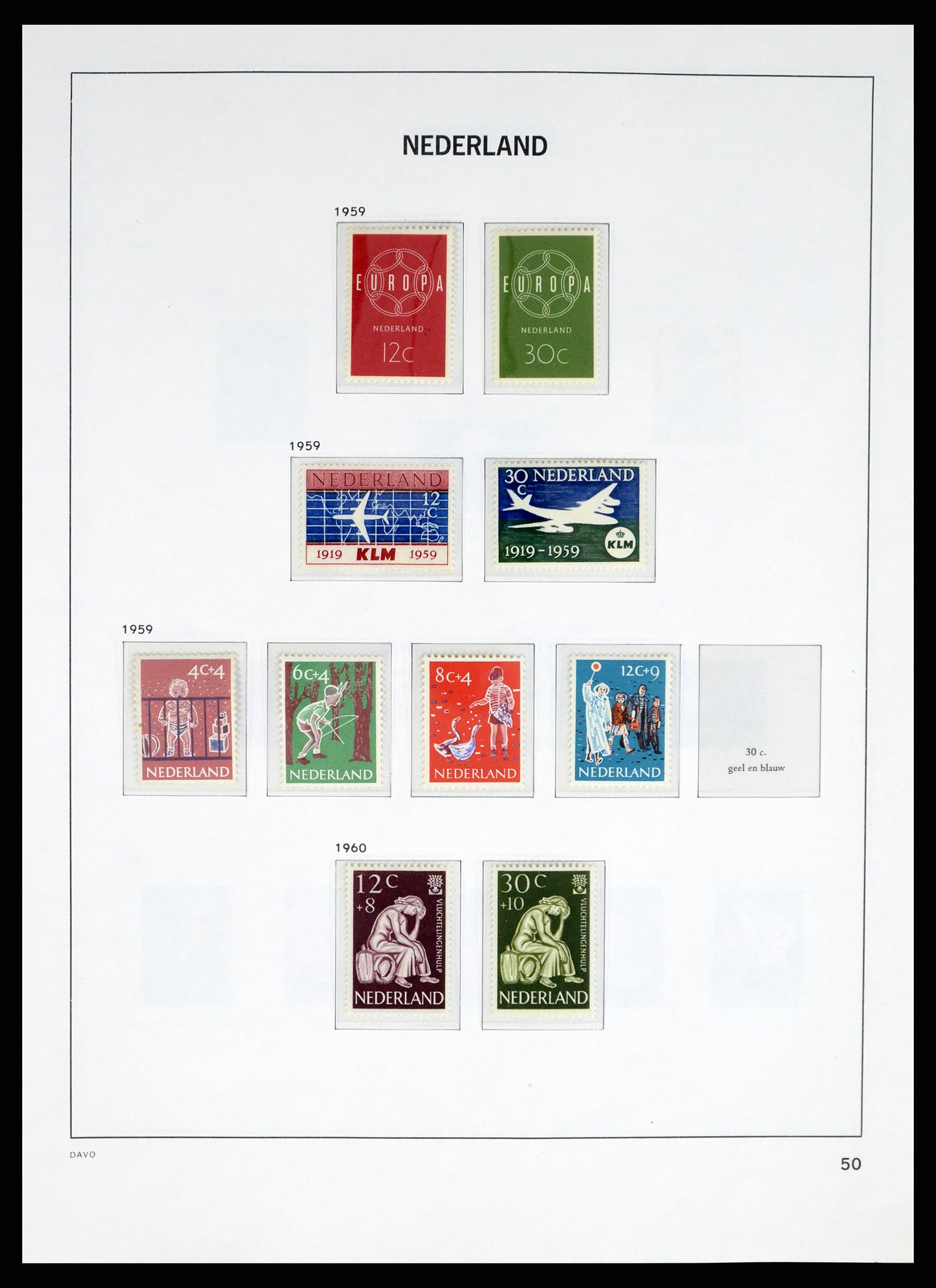 37672 046 - Postzegelverzameling 37672 Nederland 1864-1975.