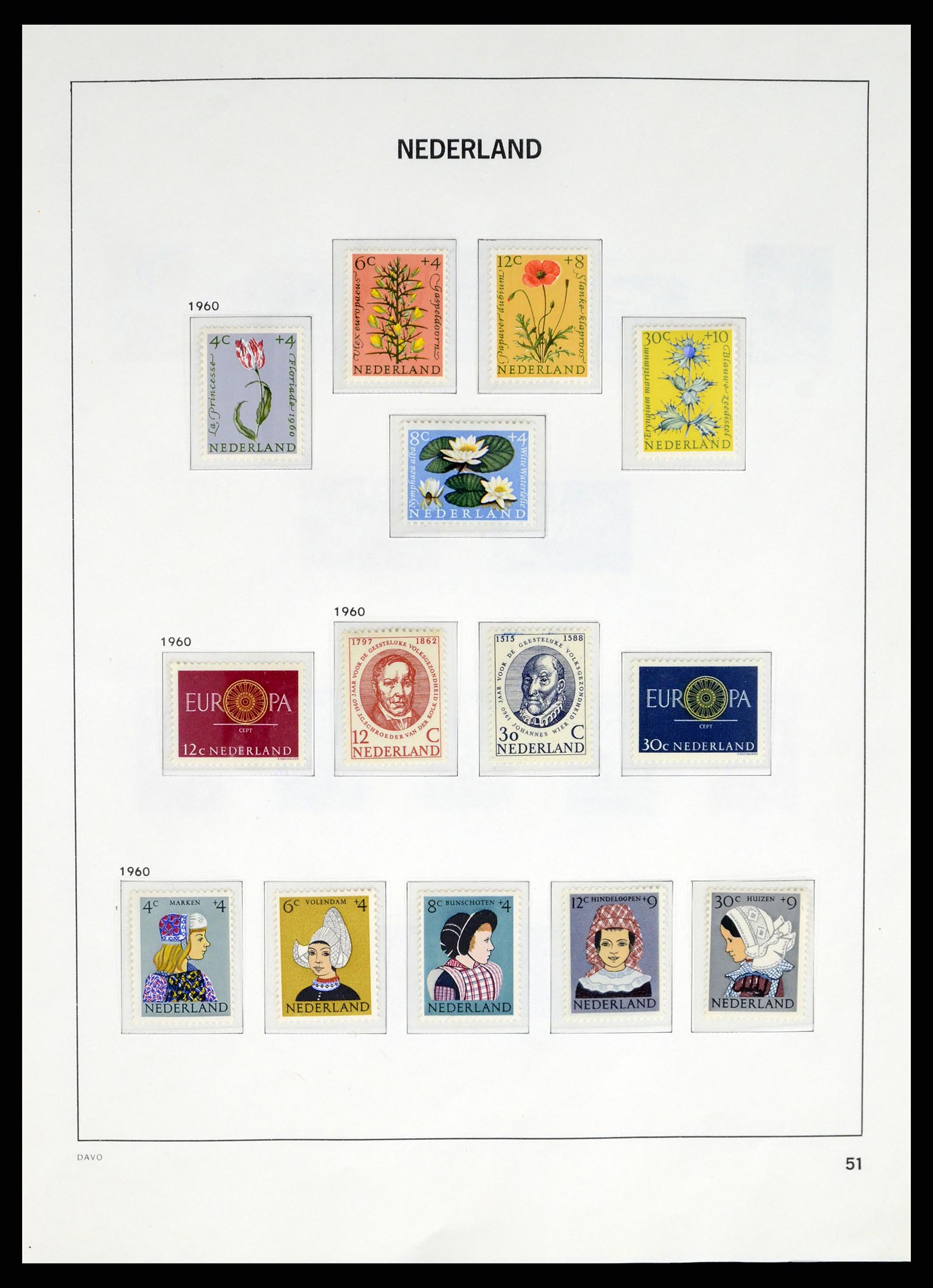 37672 047 - Postzegelverzameling 37672 Nederland 1864-1975.