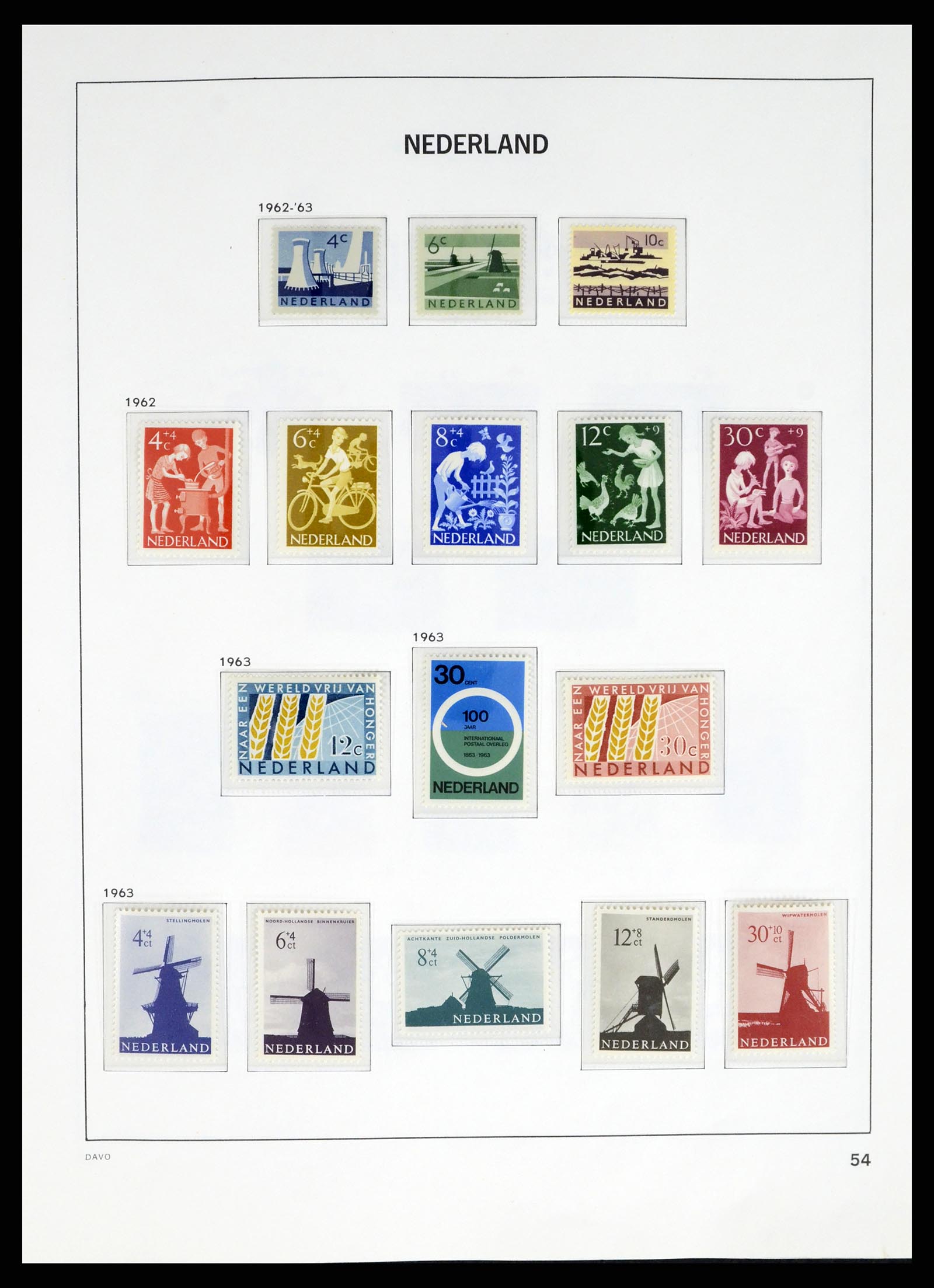 37672 050 - Postzegelverzameling 37672 Nederland 1864-1975.