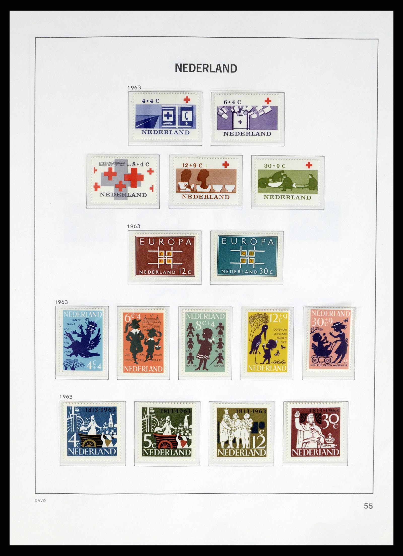 37672 051 - Postzegelverzameling 37672 Nederland 1864-1975.