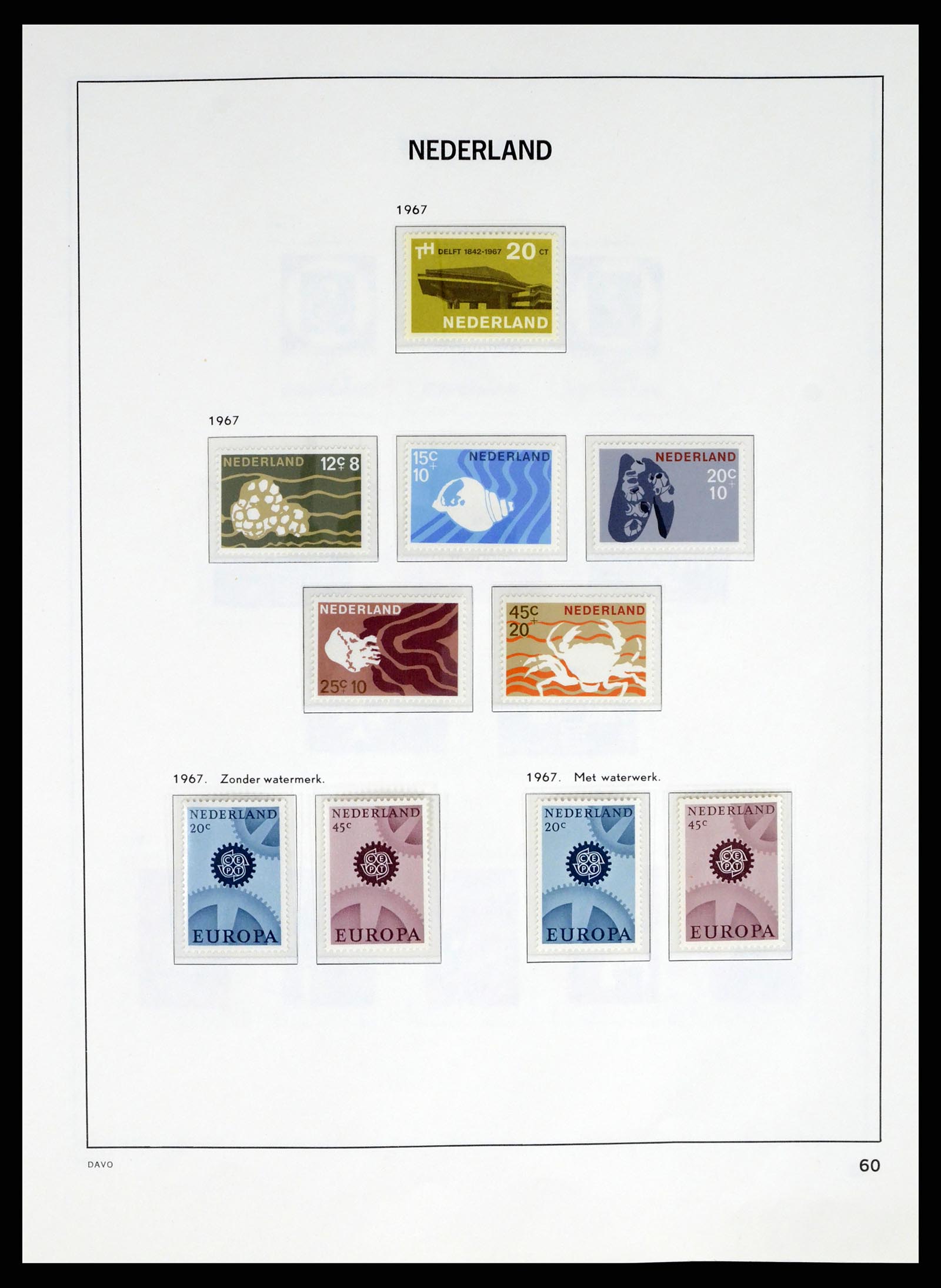 37672 056 - Postzegelverzameling 37672 Nederland 1864-1975.