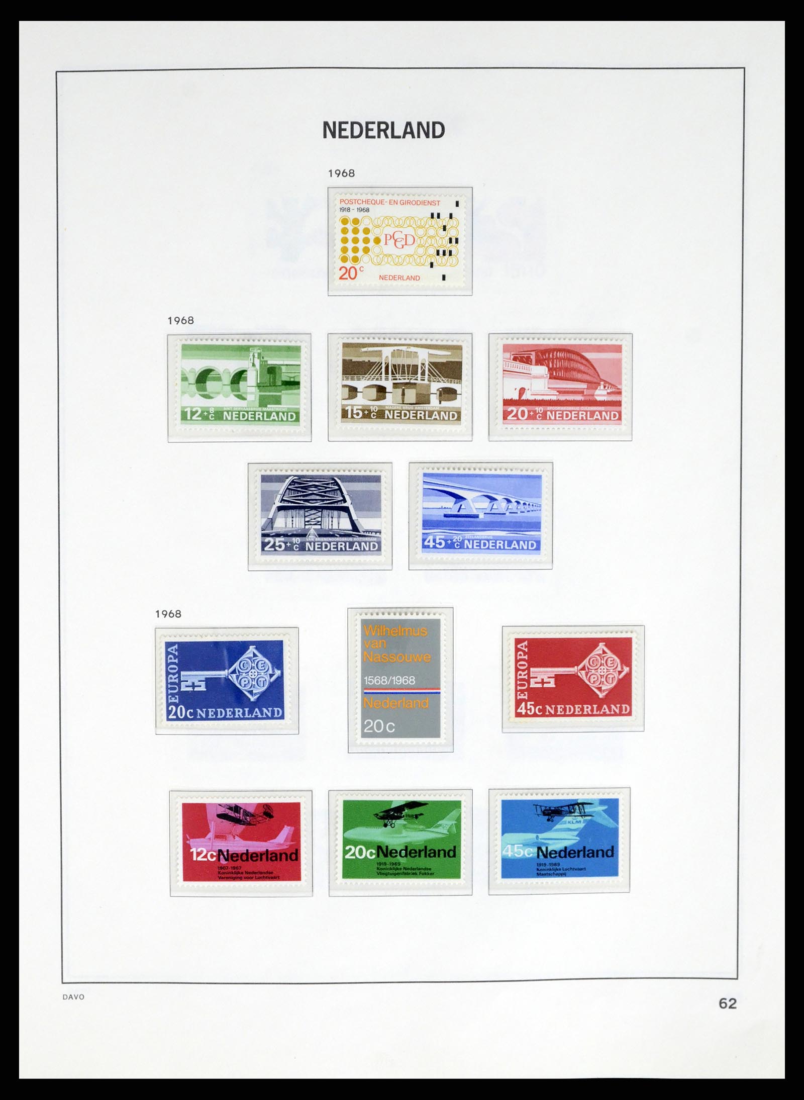 37672 058 - Postzegelverzameling 37672 Nederland 1864-1975.