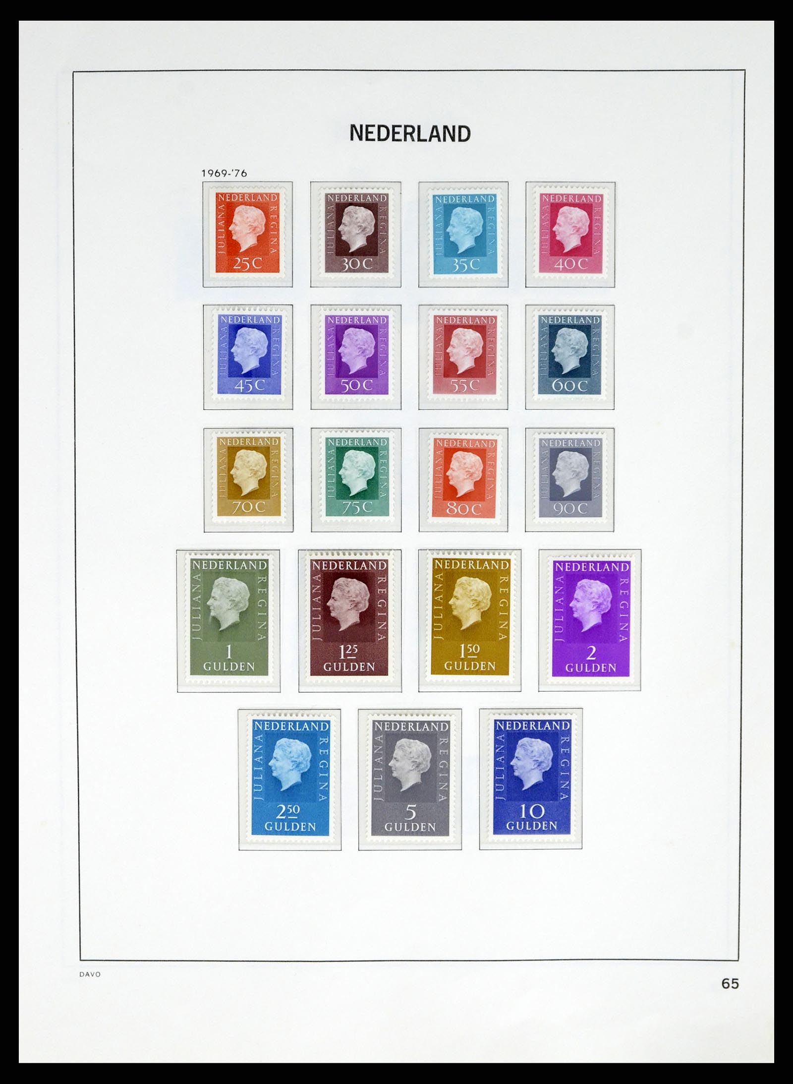 37672 061 - Postzegelverzameling 37672 Nederland 1864-1975.