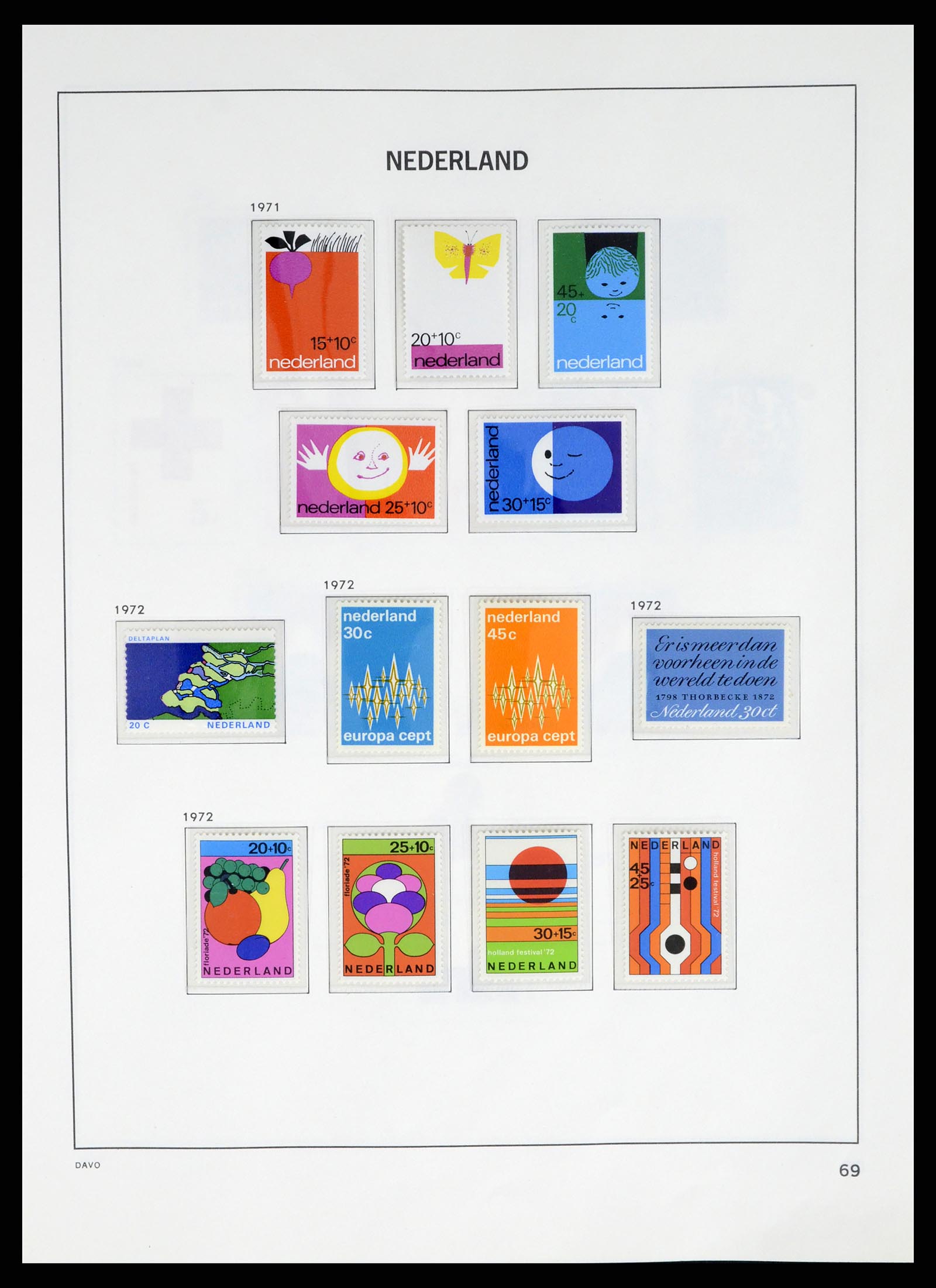 37672 065 - Postzegelverzameling 37672 Nederland 1864-1975.