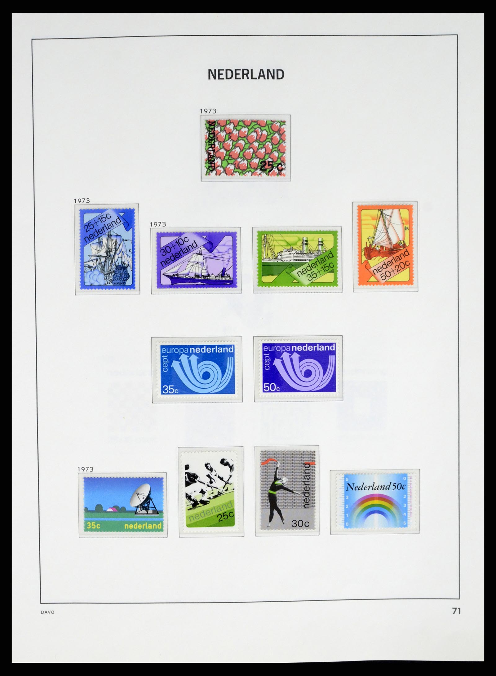 37672 067 - Postzegelverzameling 37672 Nederland 1864-1975.
