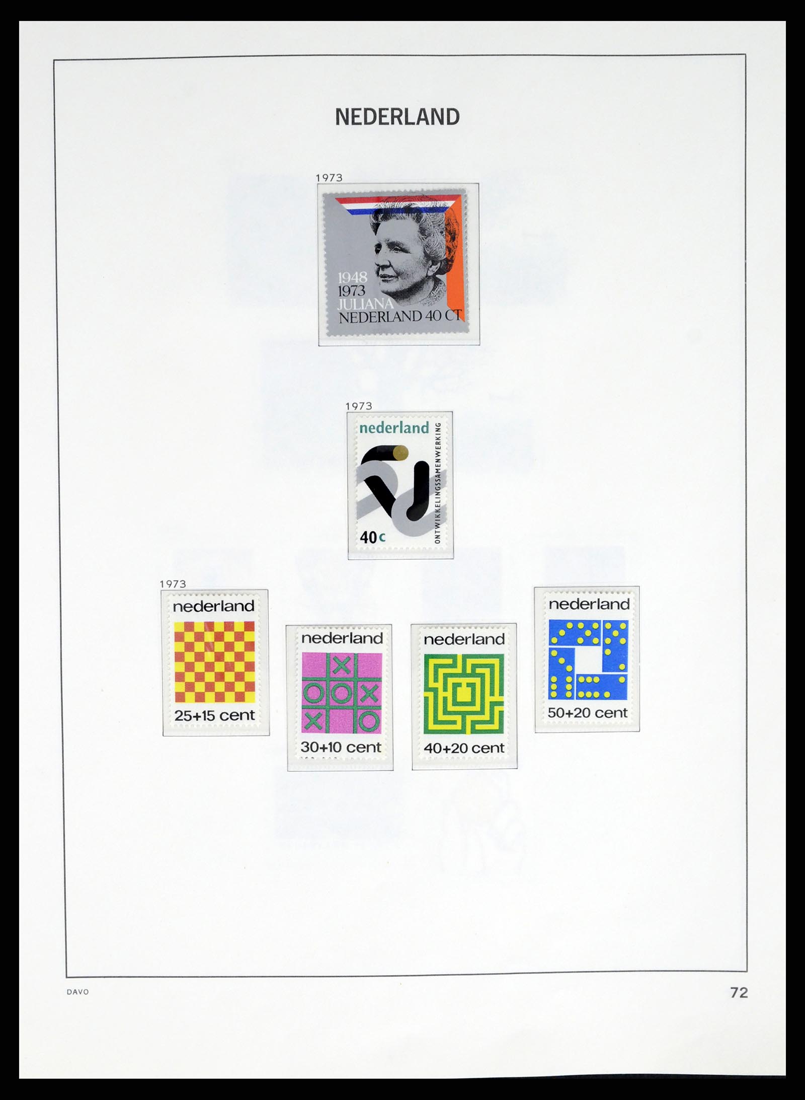 37672 068 - Postzegelverzameling 37672 Nederland 1864-1975.