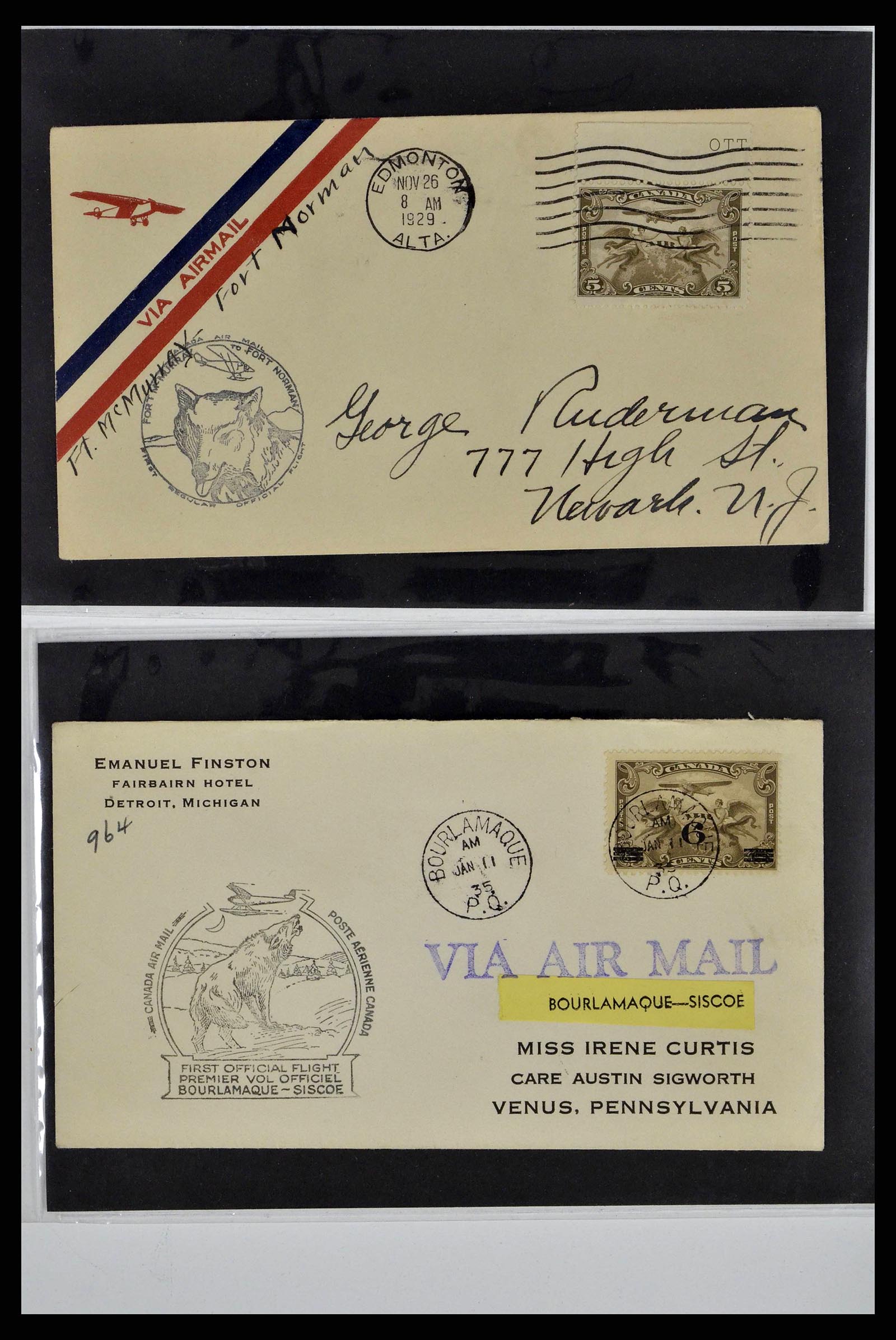 37673 0004 - Postzegelverzameling 37673 Motief honden brieven 1900-2000.