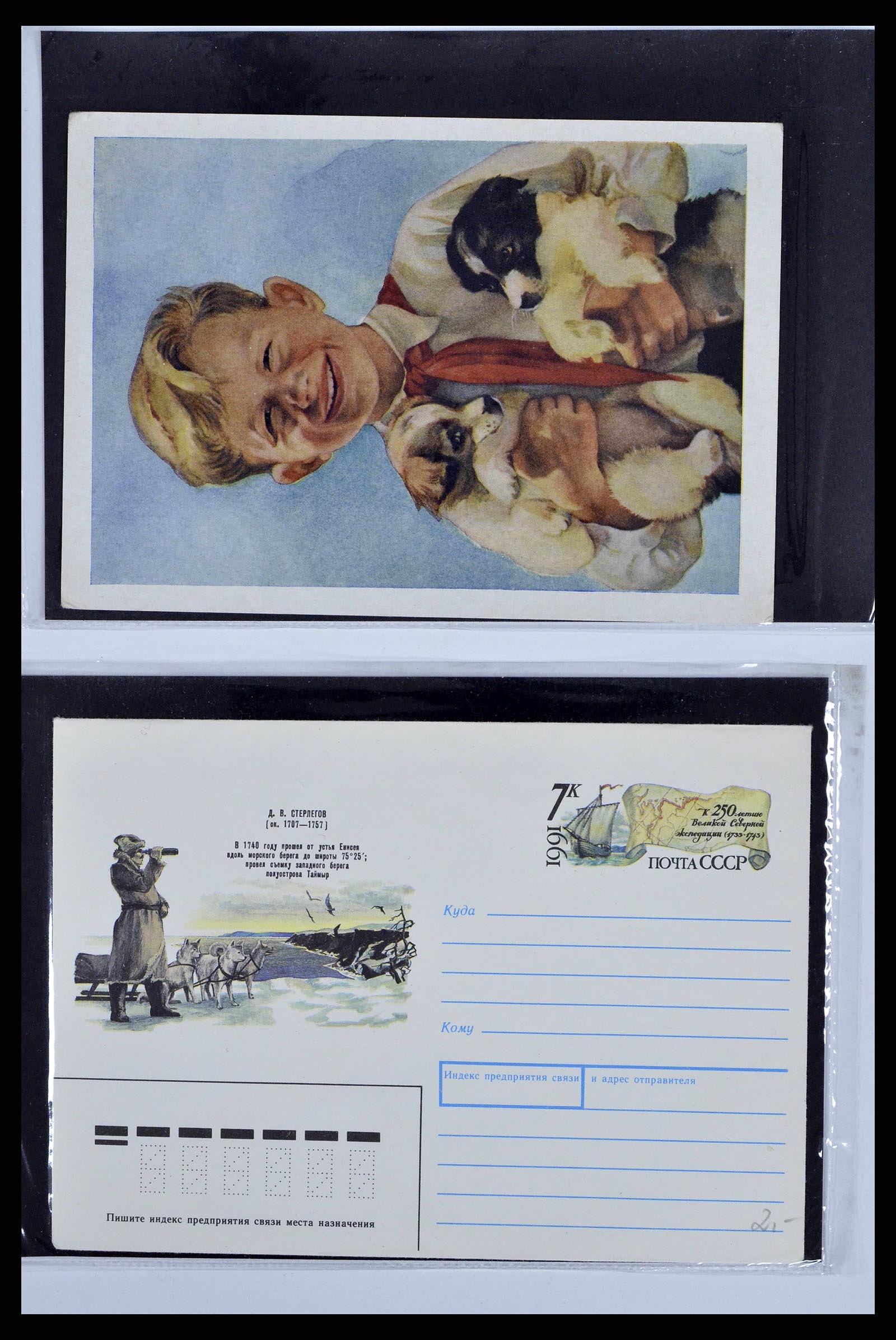 37673 0089 - Stamp collection 37673 Thematics dogs covers 1900-2000.