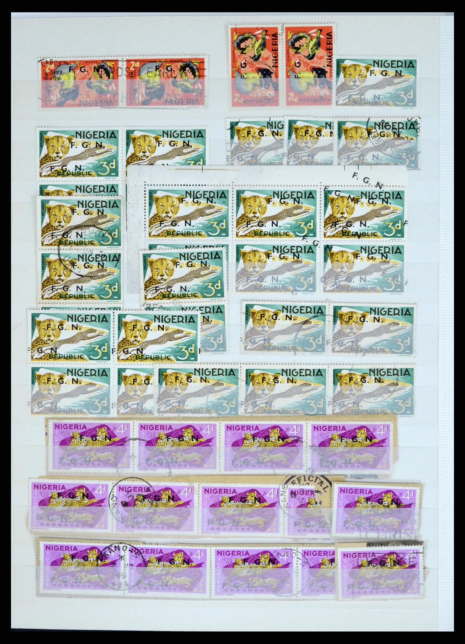 37678 002 - Postzegelverzameling 37678 Nigeria FGN 1968.