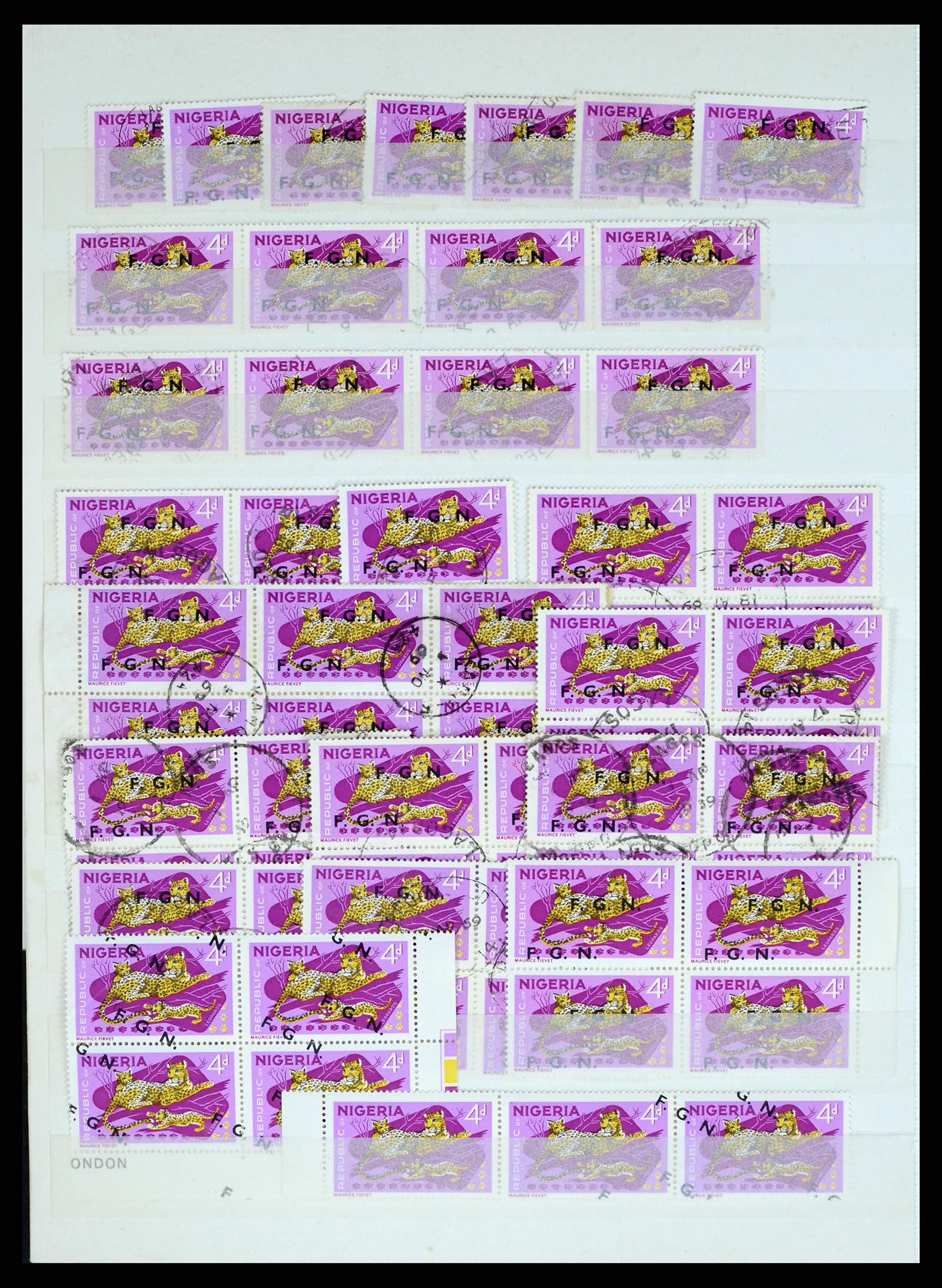 37678 004 - Postzegelverzameling 37678 Nigeria FGN 1968.