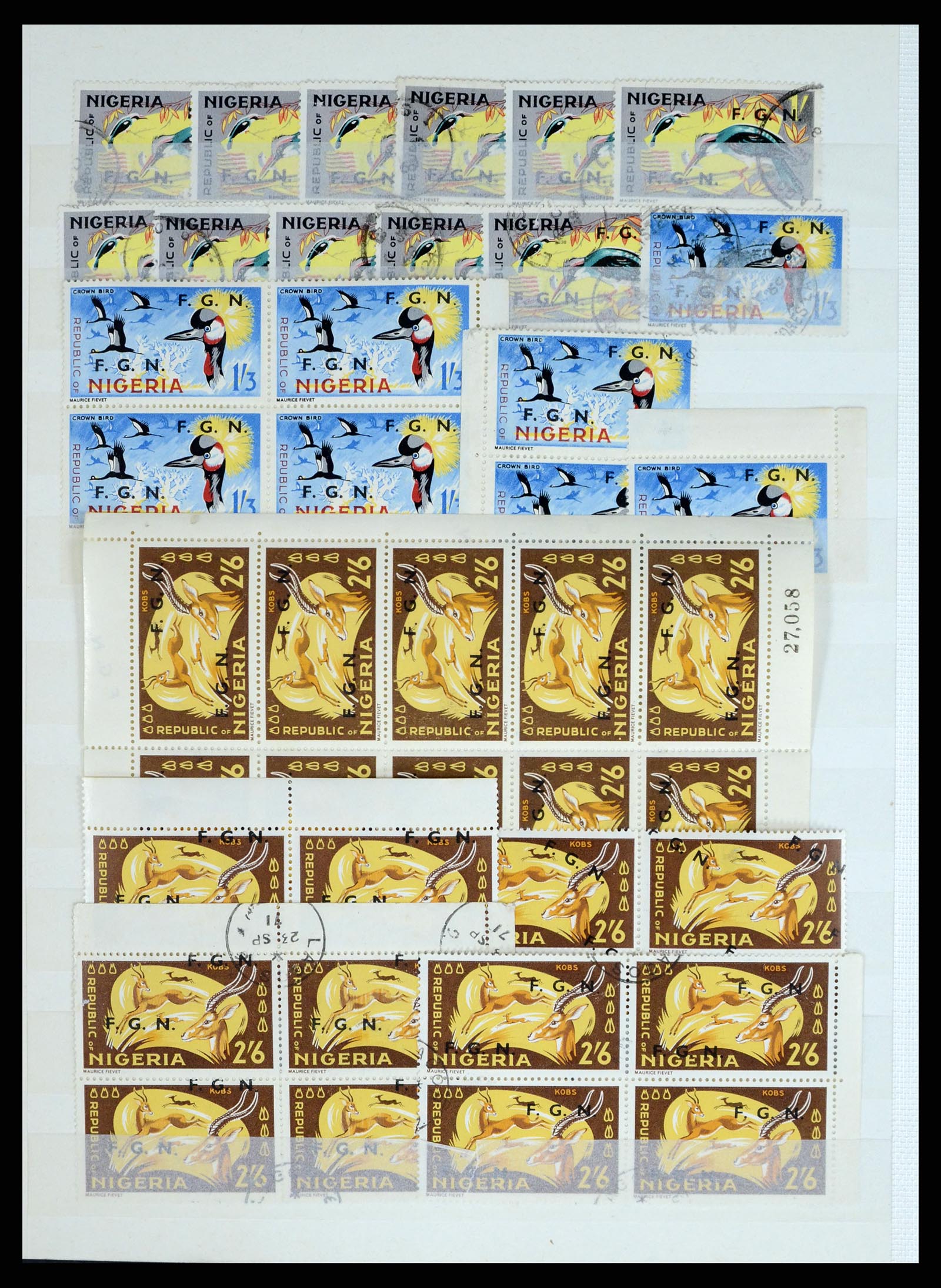 37678 006 - Postzegelverzameling 37678 Nigeria FGN 1968.