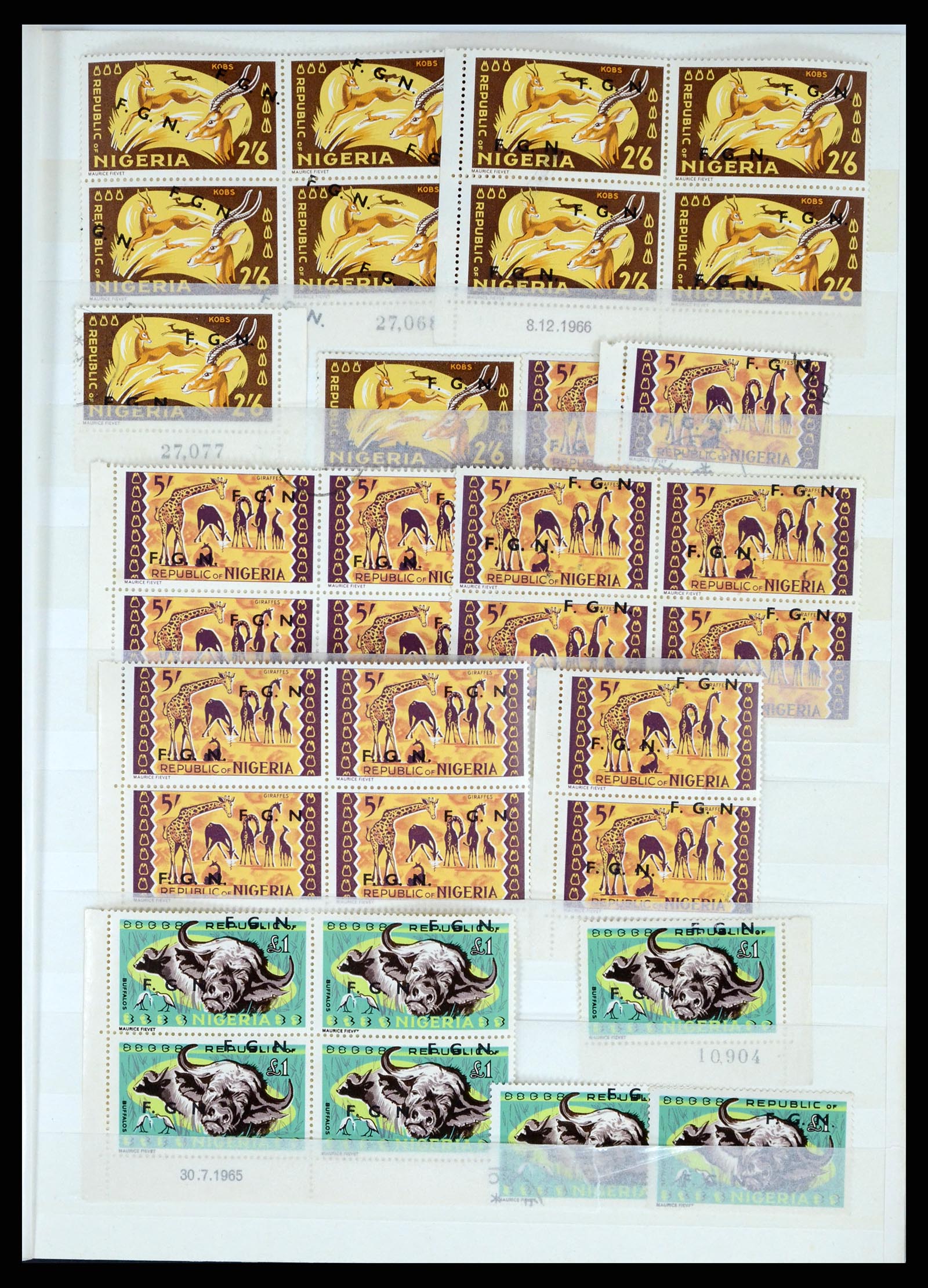 37678 007 - Postzegelverzameling 37678 Nigeria FGN 1968.