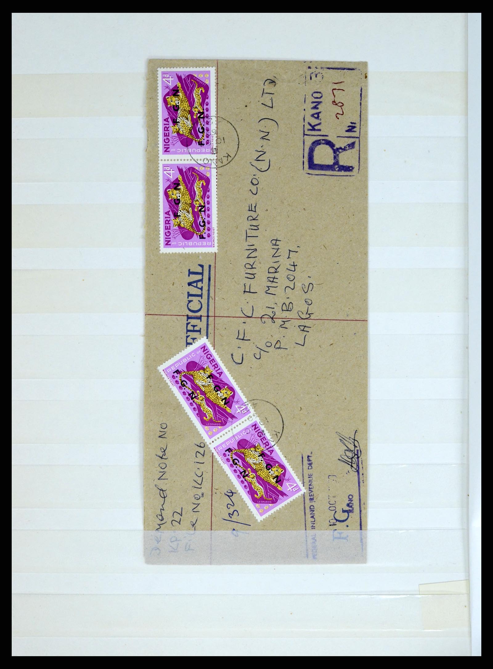 37678 008 - Postzegelverzameling 37678 Nigeria FGN 1968.