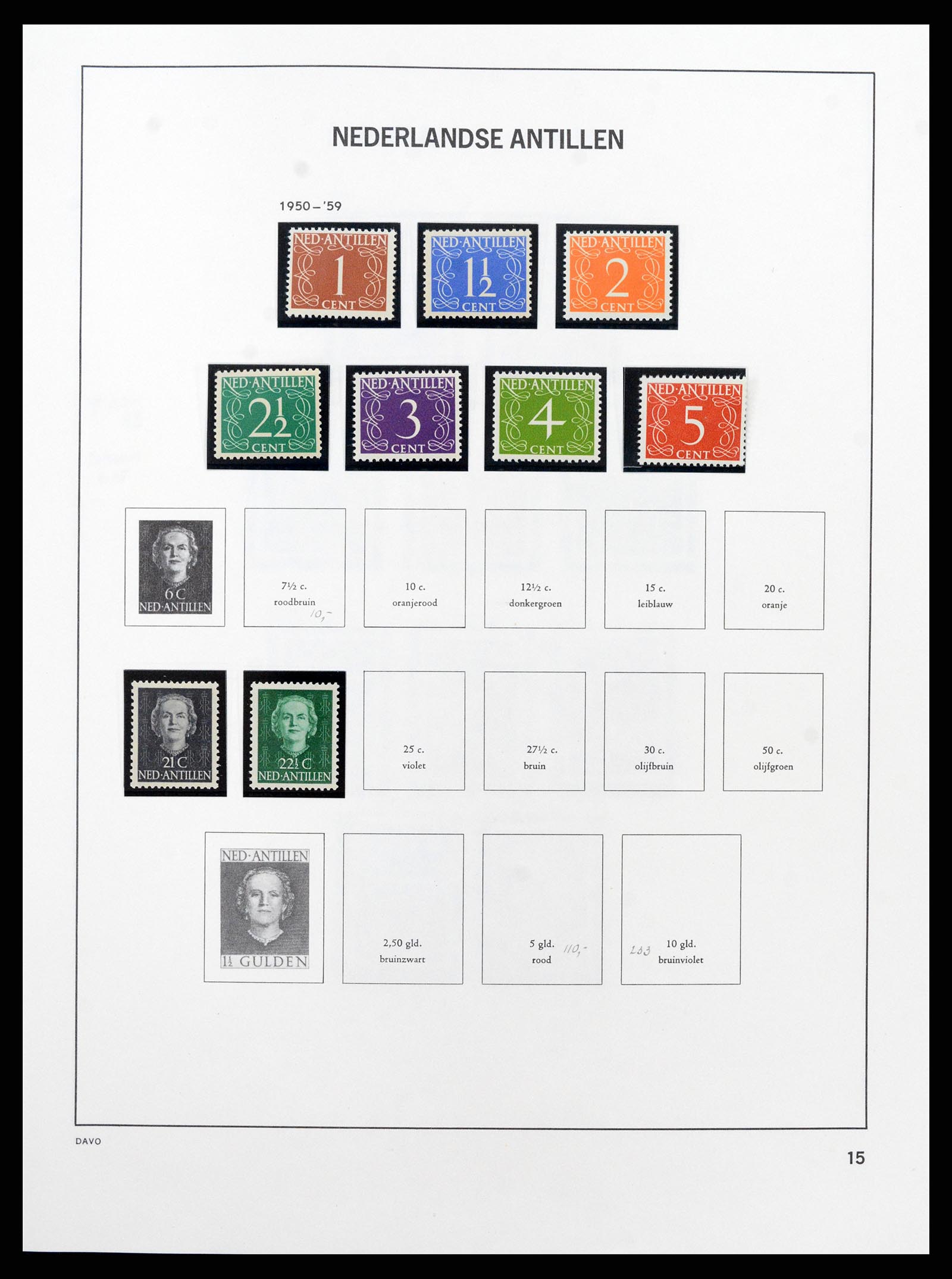 37682 004 - Postzegelverzameling 37682 Nederlandse Antillen 1949-2010.