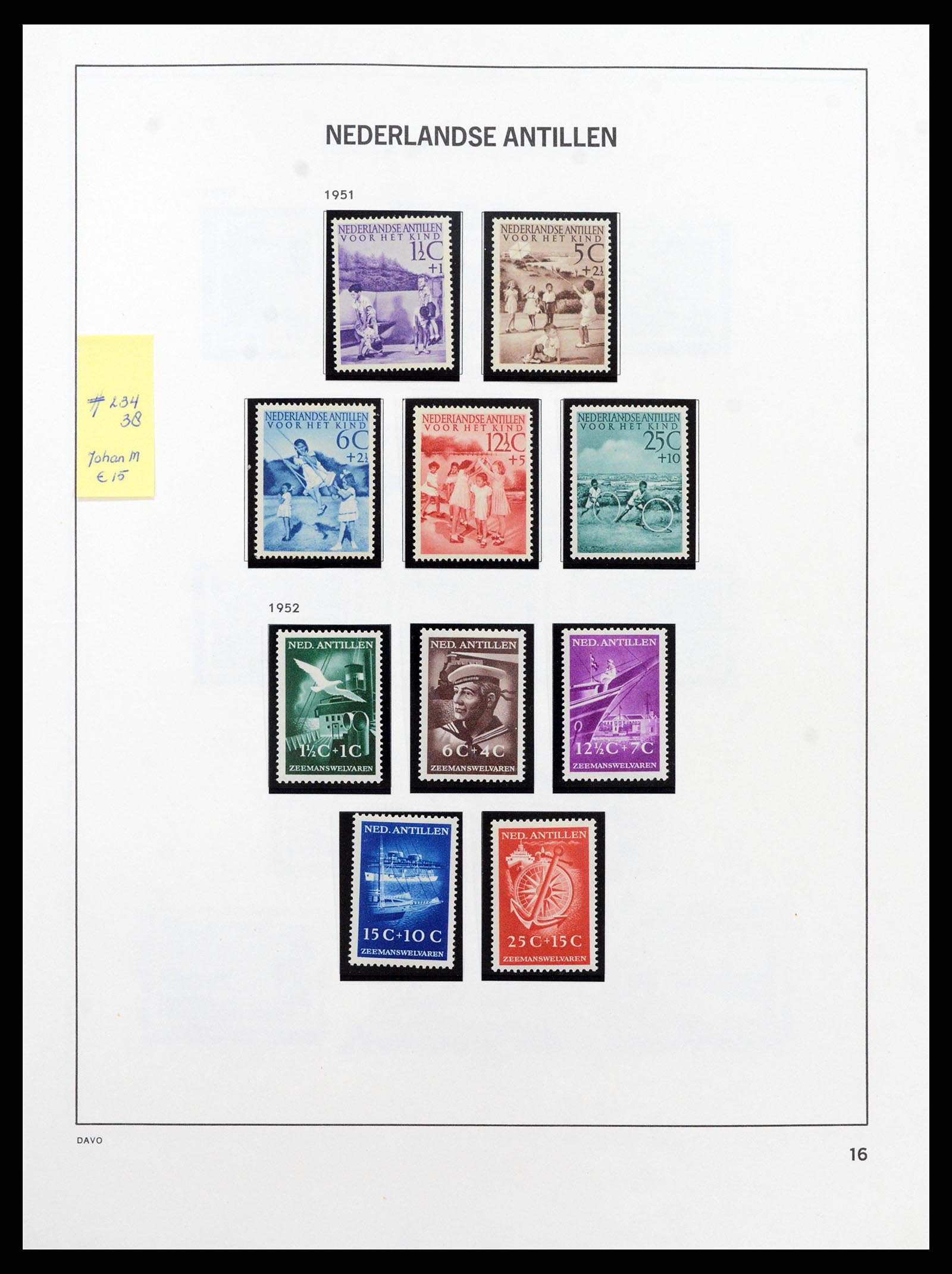 37682 005 - Stamp collection 37682 Netherlands Antilles.