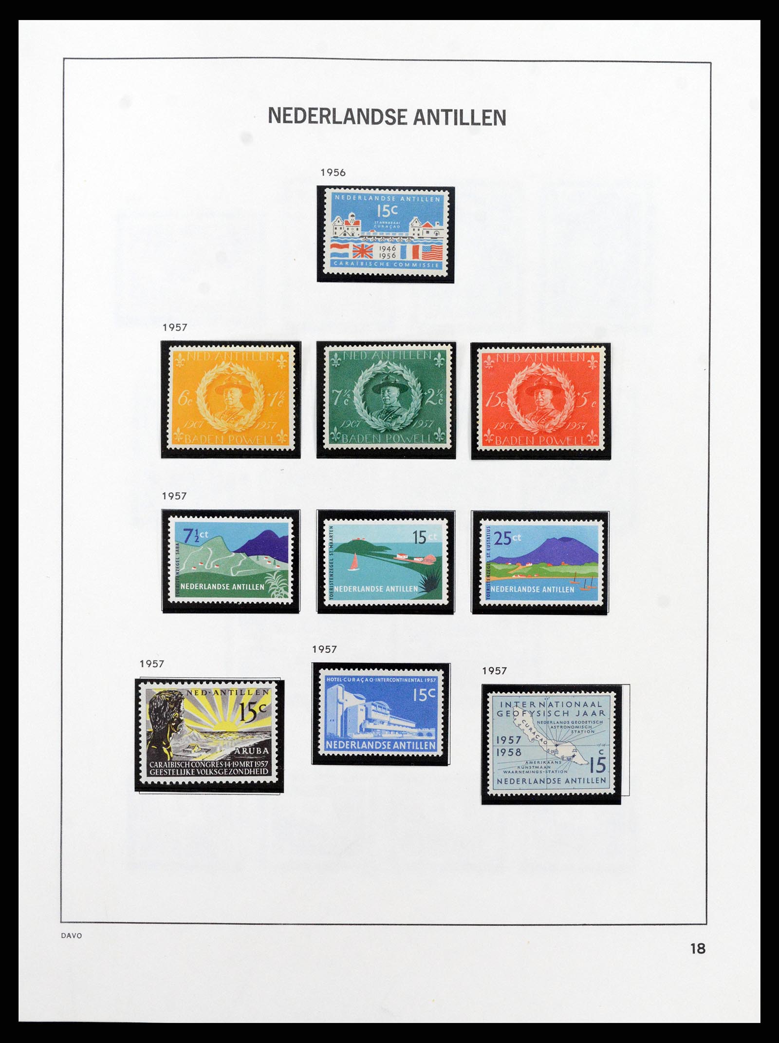 37682 007 - Stamp collection 37682 Netherlands Antilles.