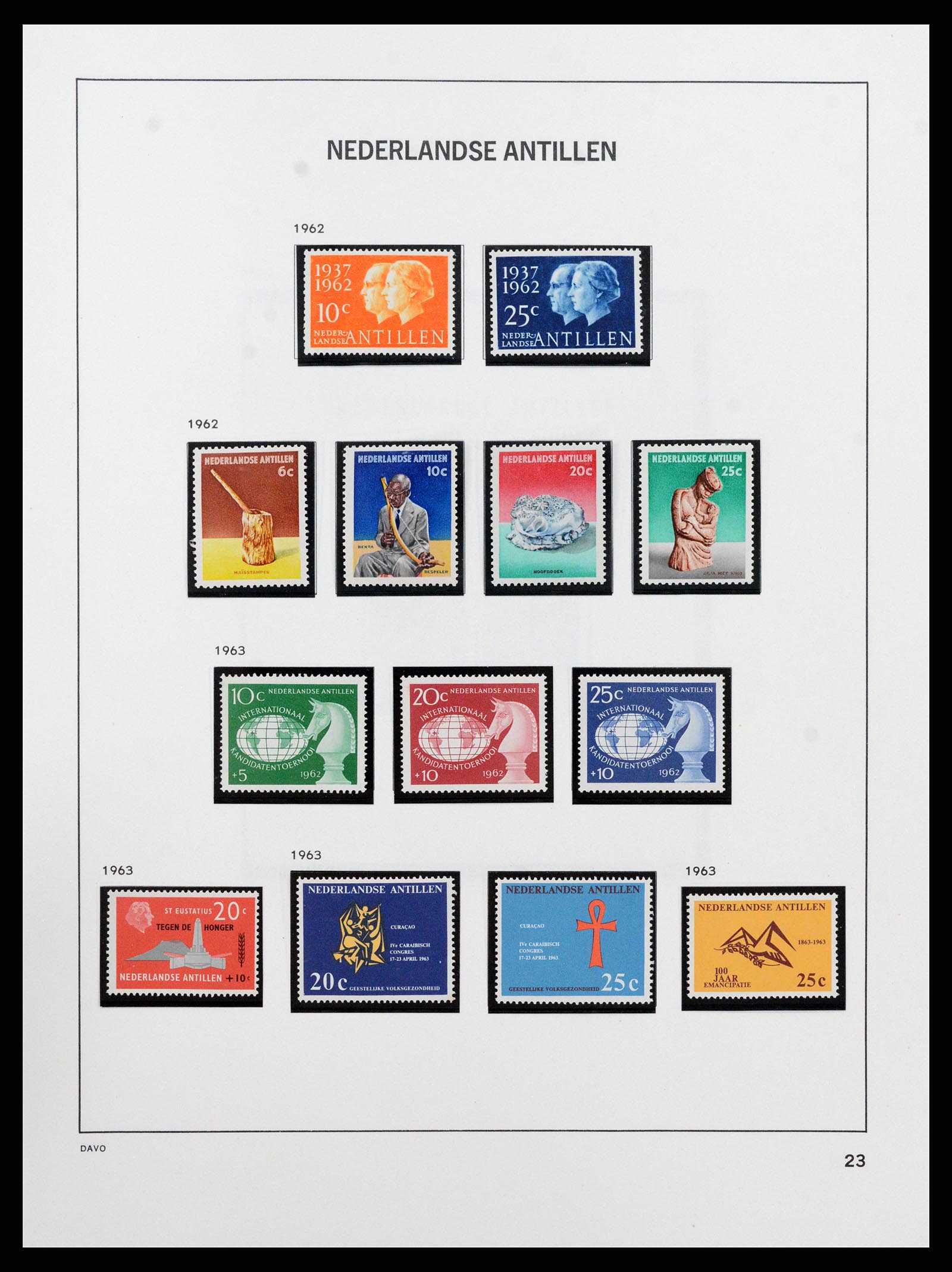 37682 012 - Postzegelverzameling 37682 Nederlandse Antillen 1949-2010.