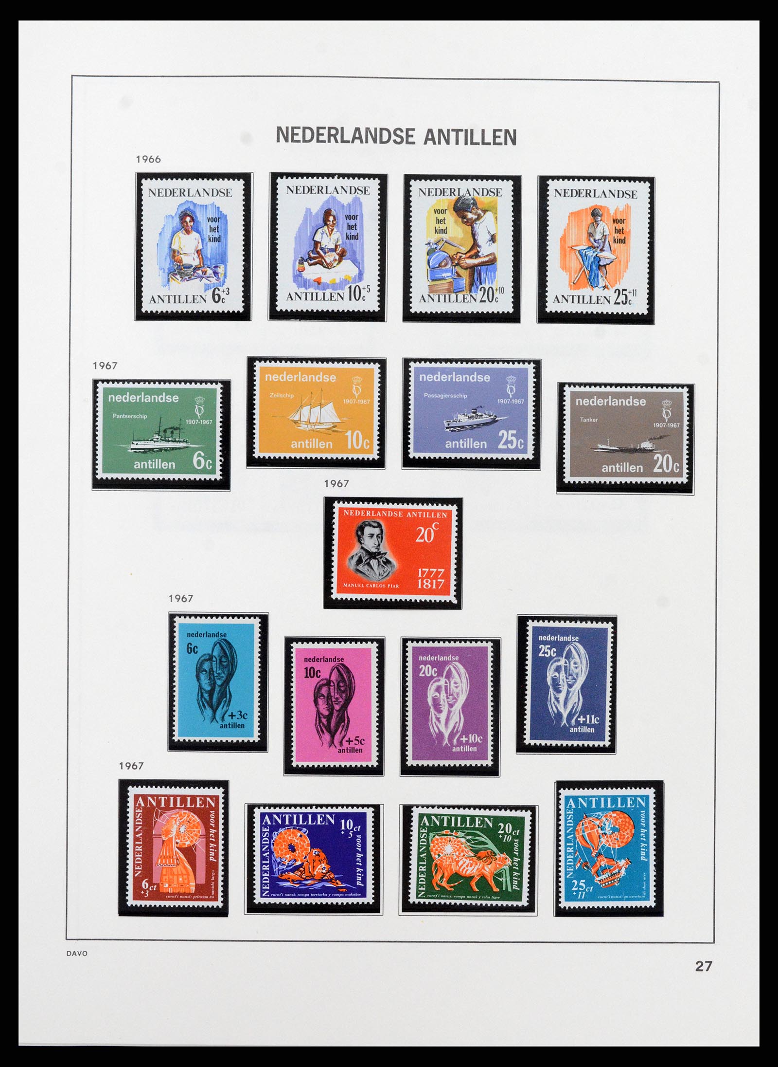 37682 021 - Postzegelverzameling 37682 Nederlandse Antillen 1949-2010.