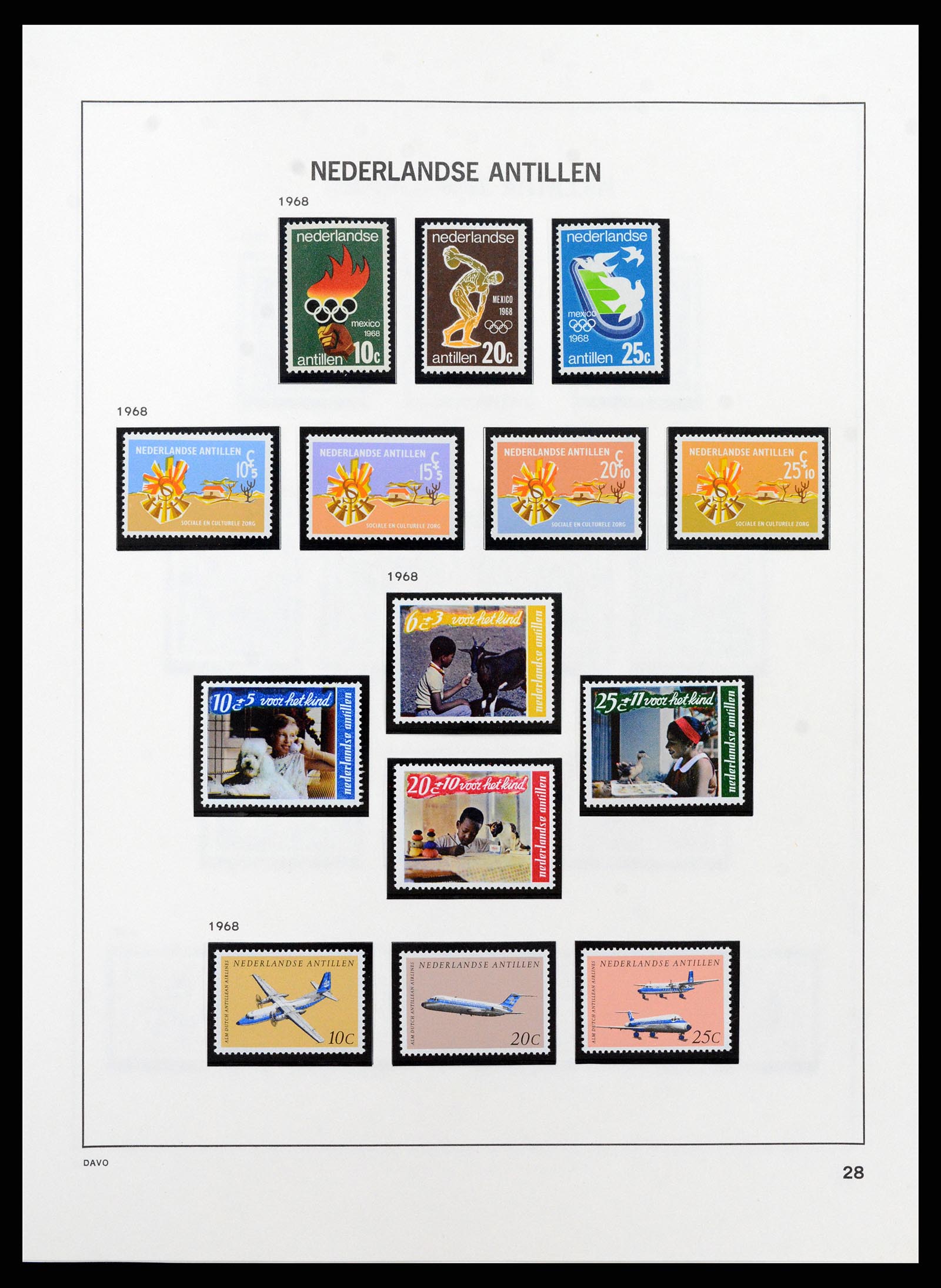 37682 023 - Postzegelverzameling 37682 Nederlandse Antillen 1949-2010.