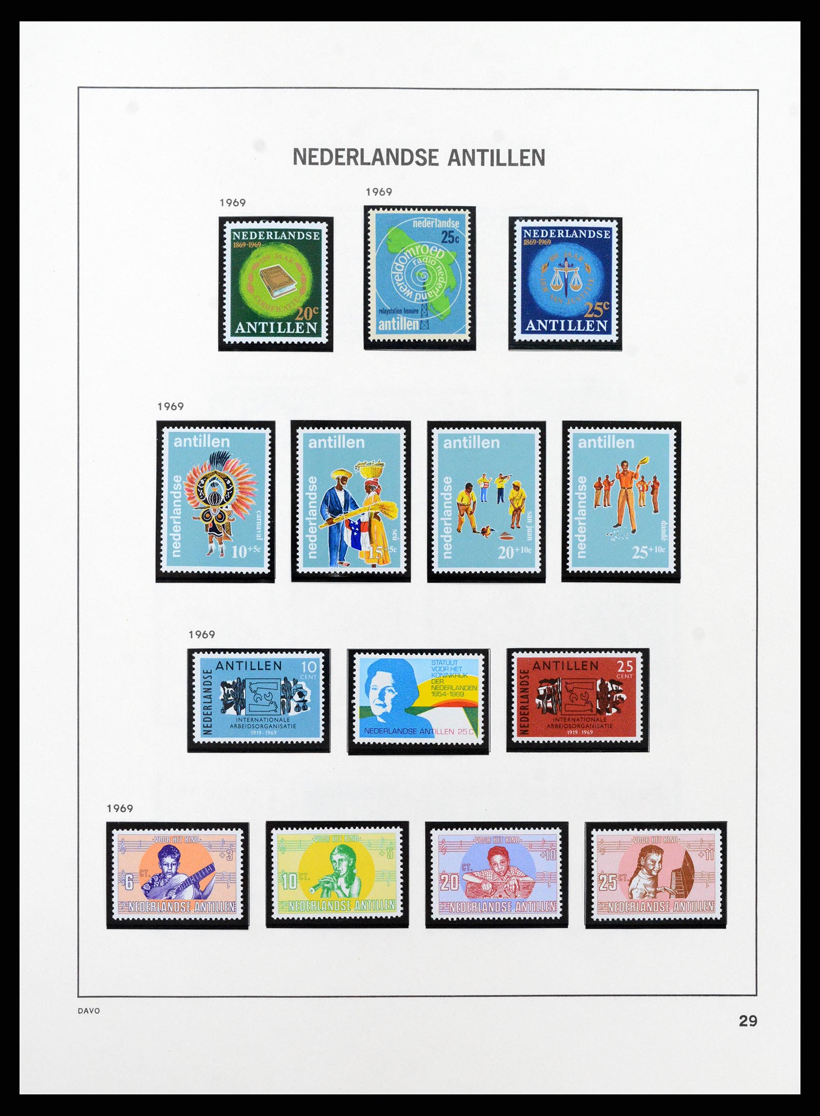 37682 024 - Postzegelverzameling 37682 Nederlandse Antillen 1949-2010.